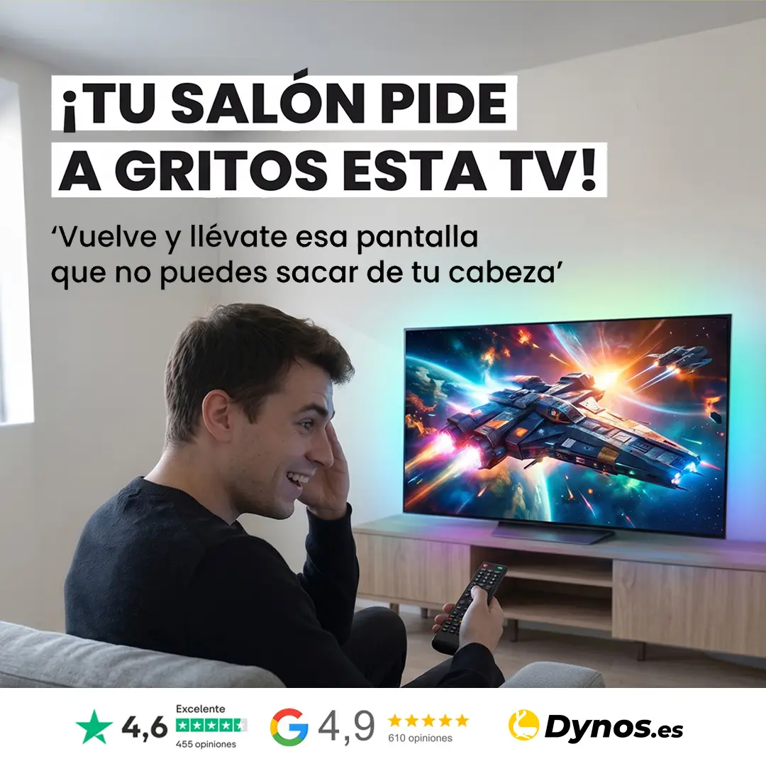 Dynos.es Facebook ad: Olvídate de tu viejo equipo y renuévate con Dynos