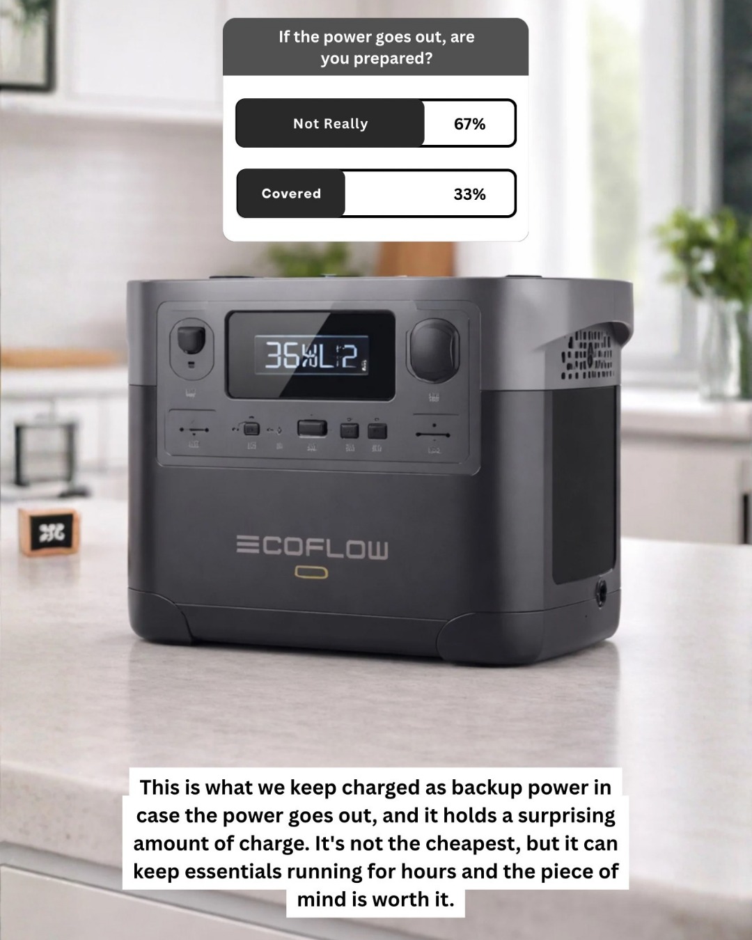 Favorite Finds Facebook ad: Deal: EF ECOFLOW Portable Power Station DELTA 2, 1024Wh…