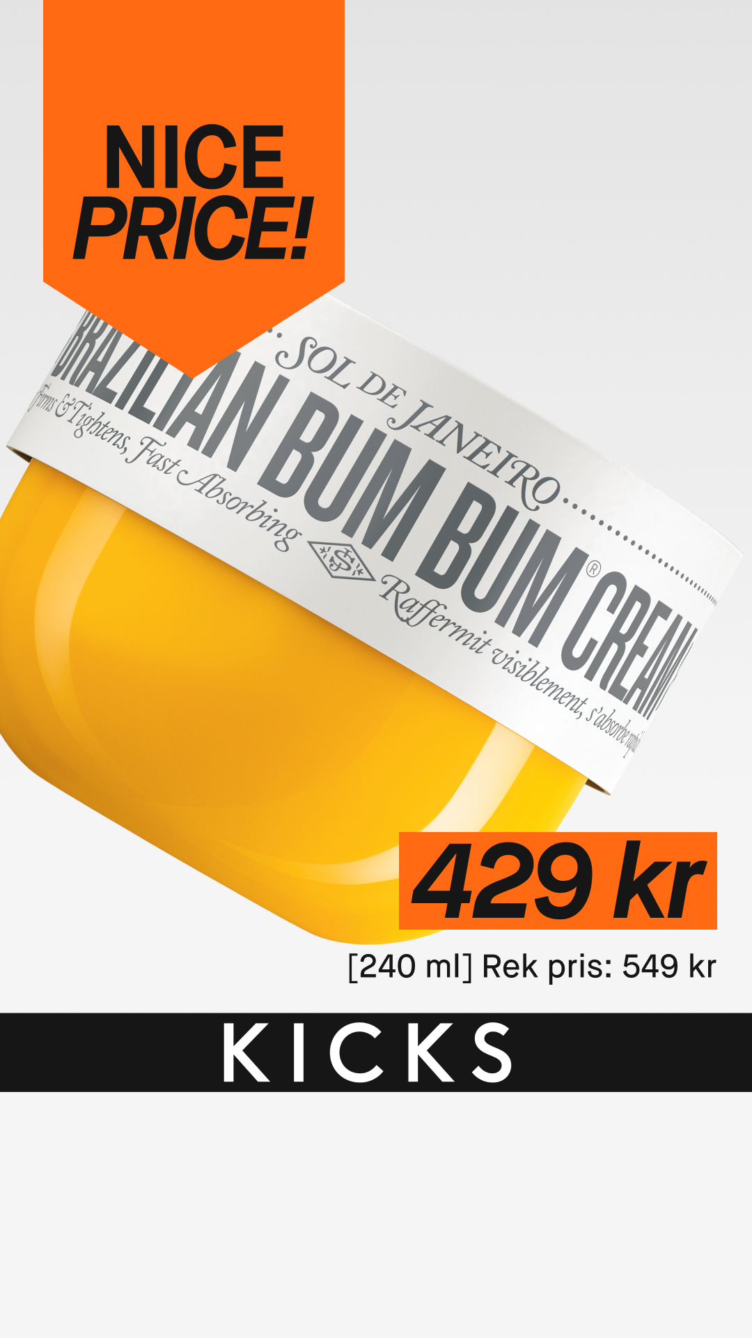 KICKS Facebook ad