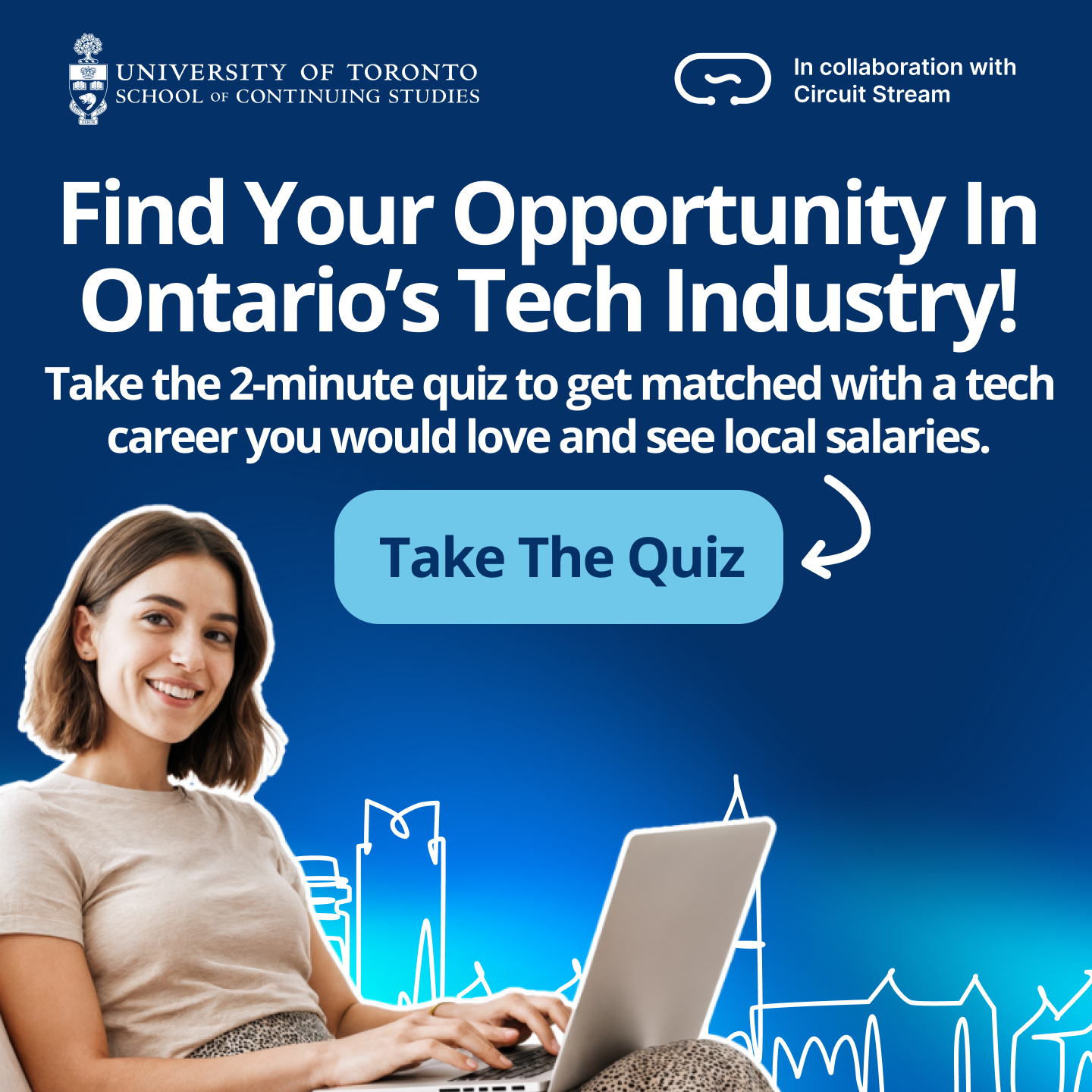 University of Toronto School of Continuing Studies Bootcamps Facebook ad