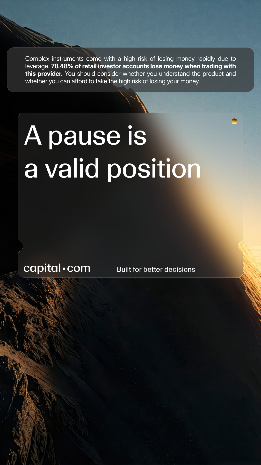 Capital.com International Facebook ad