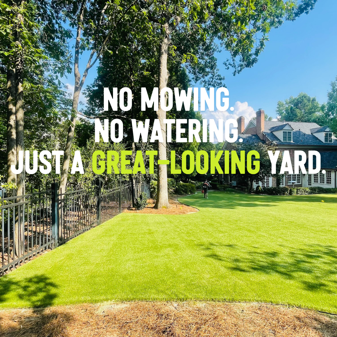 Peak Sodding Facebook ad: Tired of mowing, watering, and fighting your lawn…