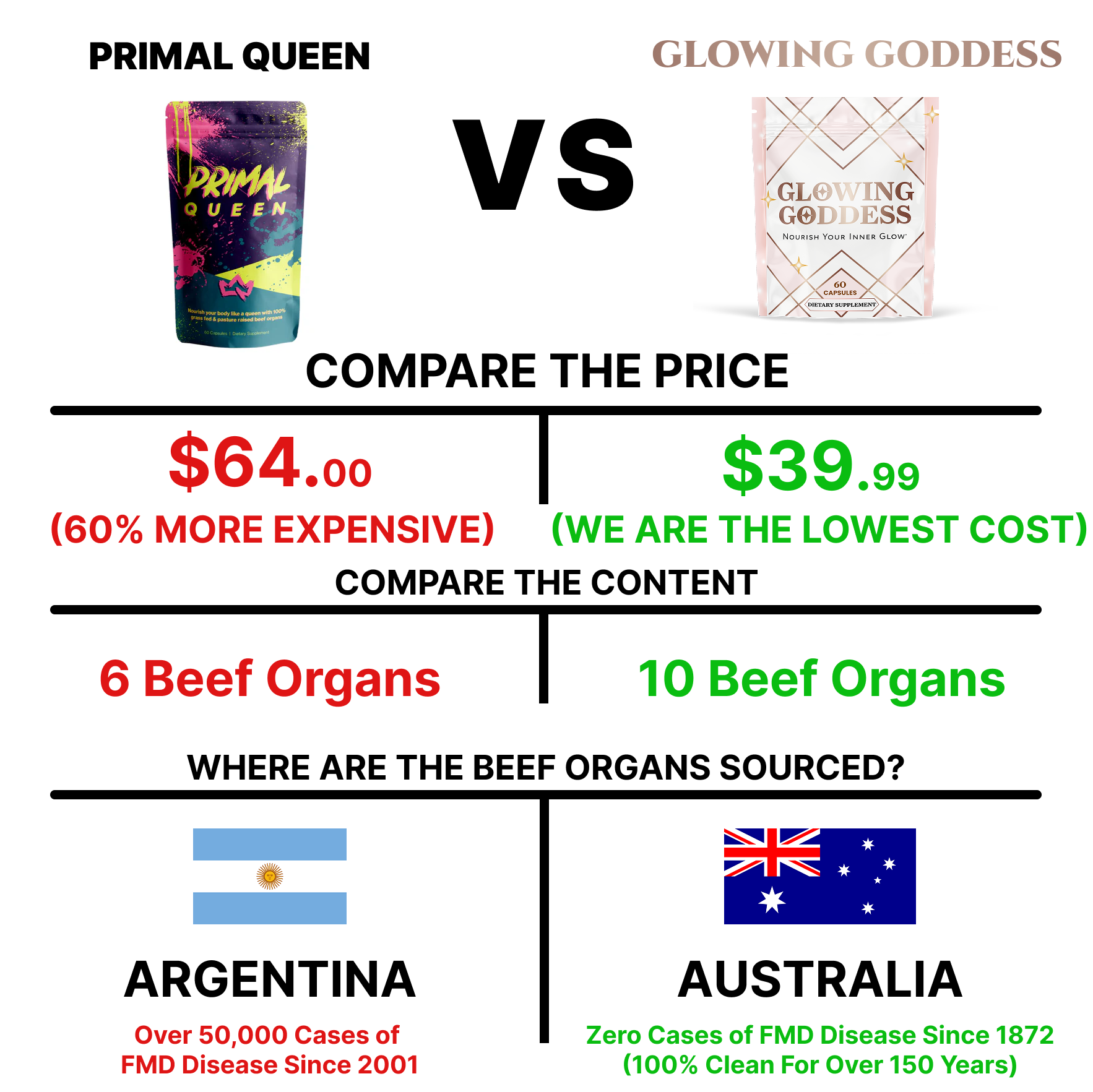 Glowing Goddess Facebook ad