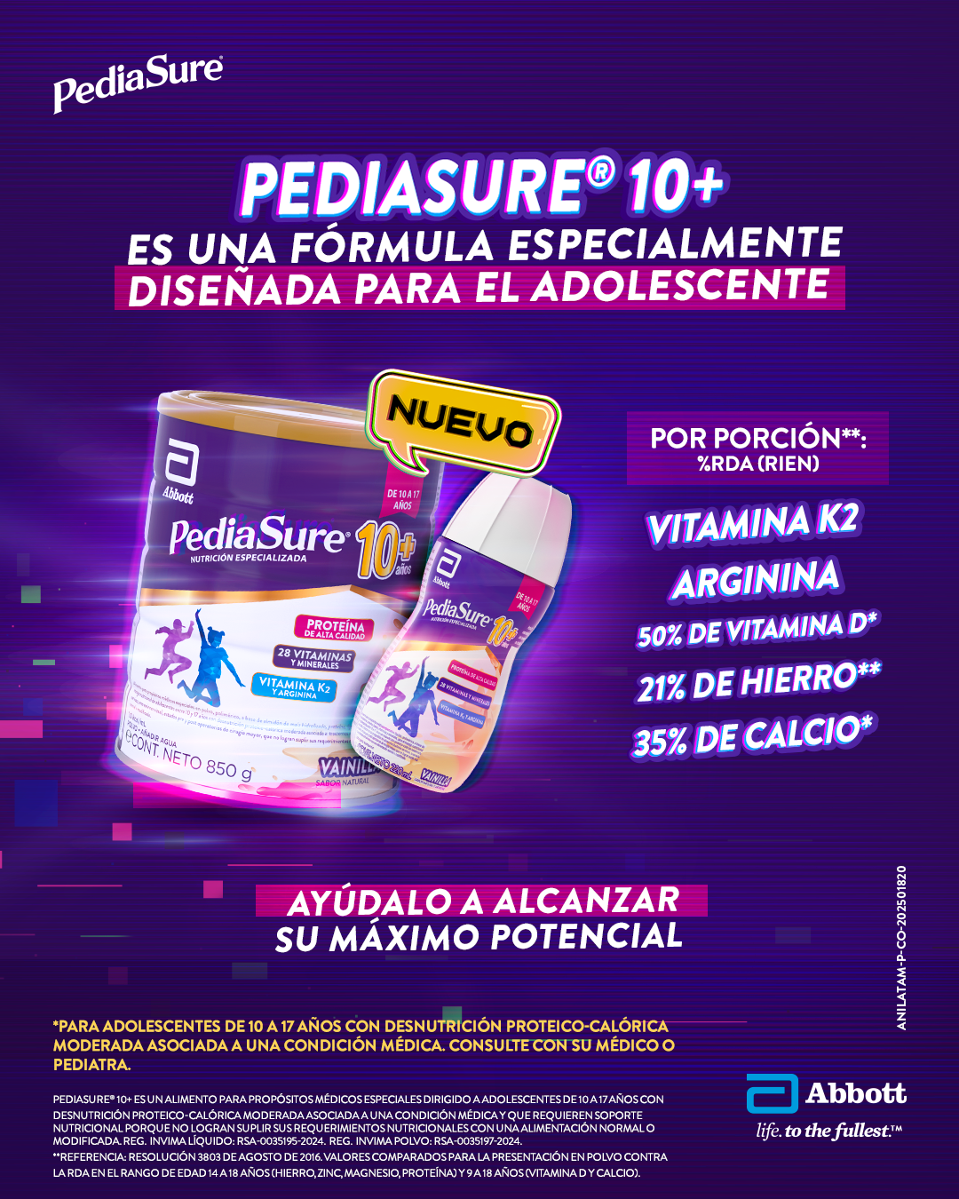 PediaSure Latinoamérica Facebook ad