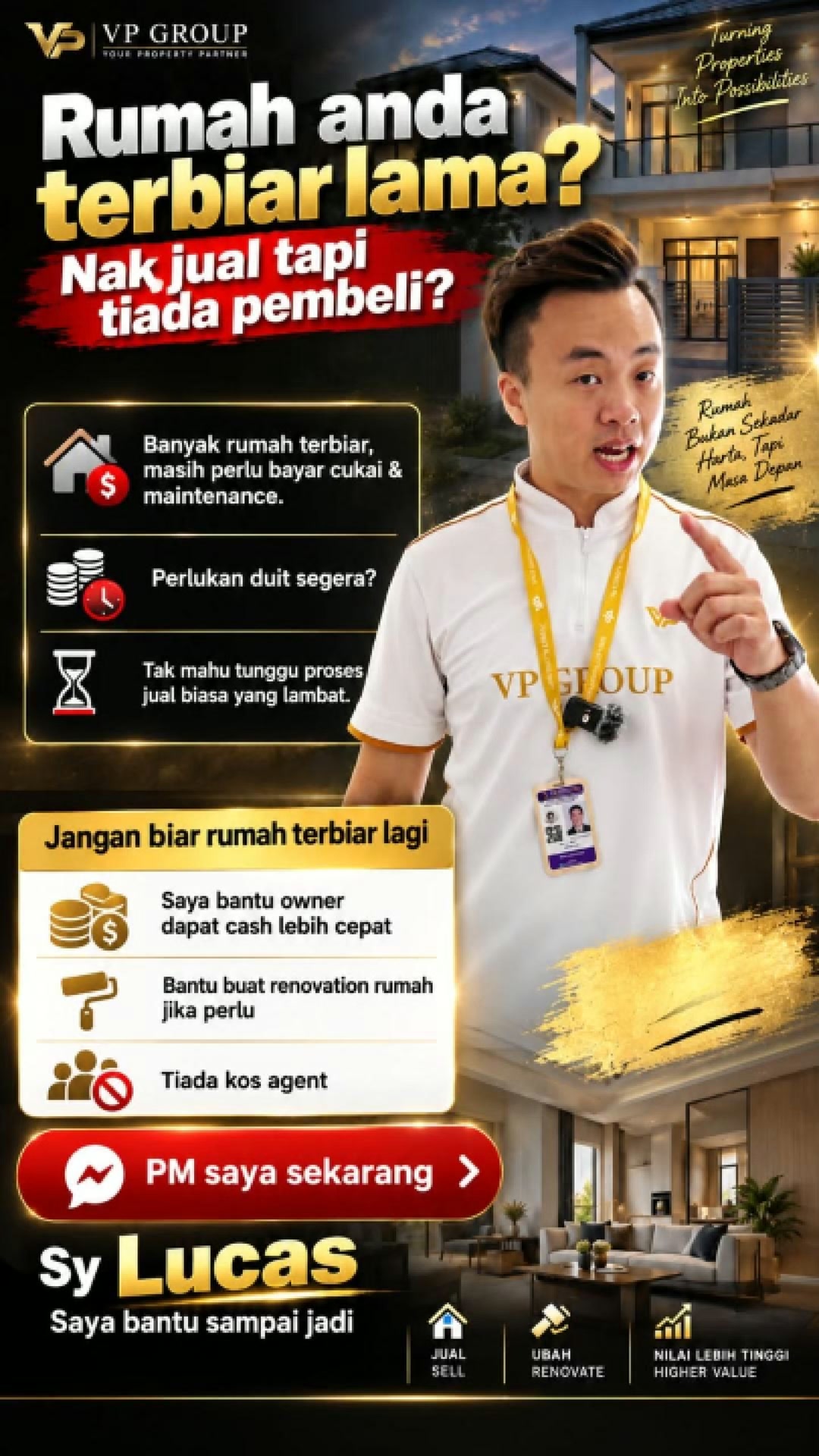 Rumah Mampu Milik Johor - VP RUMAH Facebook ad: Rumah anda terbiar lama? Nak jual tapi tiada pembeli?