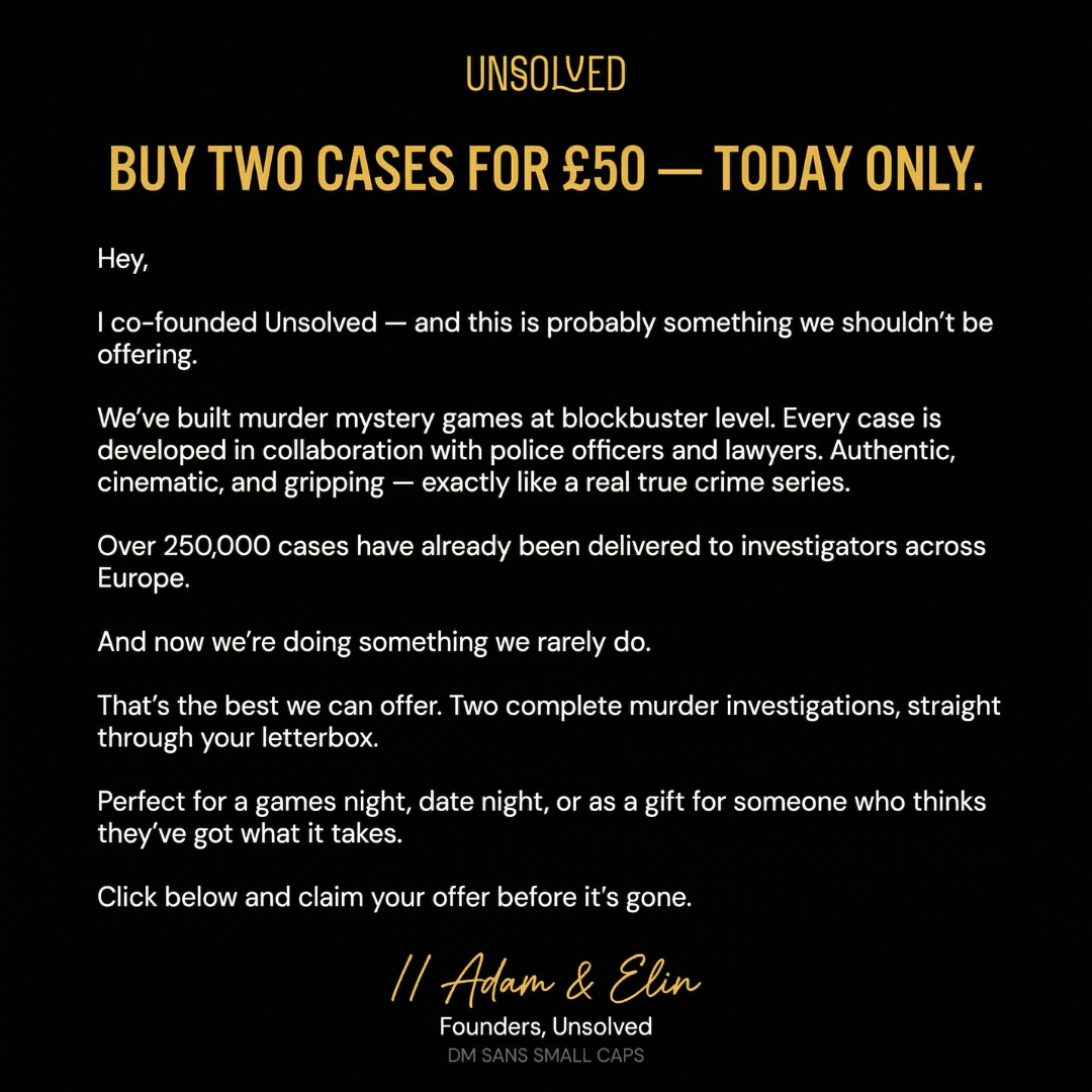 ARKIV by Unsolved - Killer Games Facebook ad