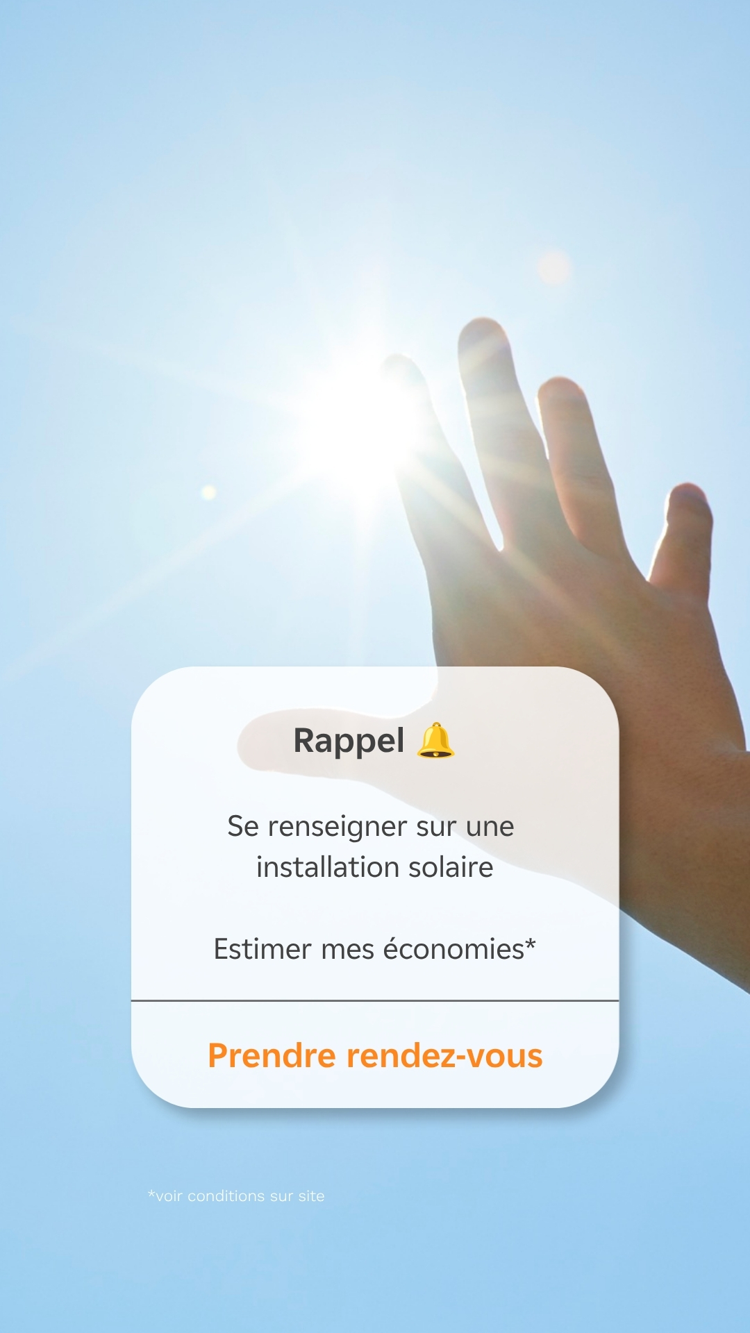 EDF solutions solaires Facebook ad
