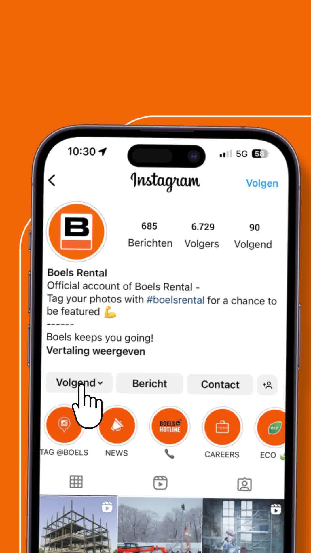 Boels Rental Facebook ad