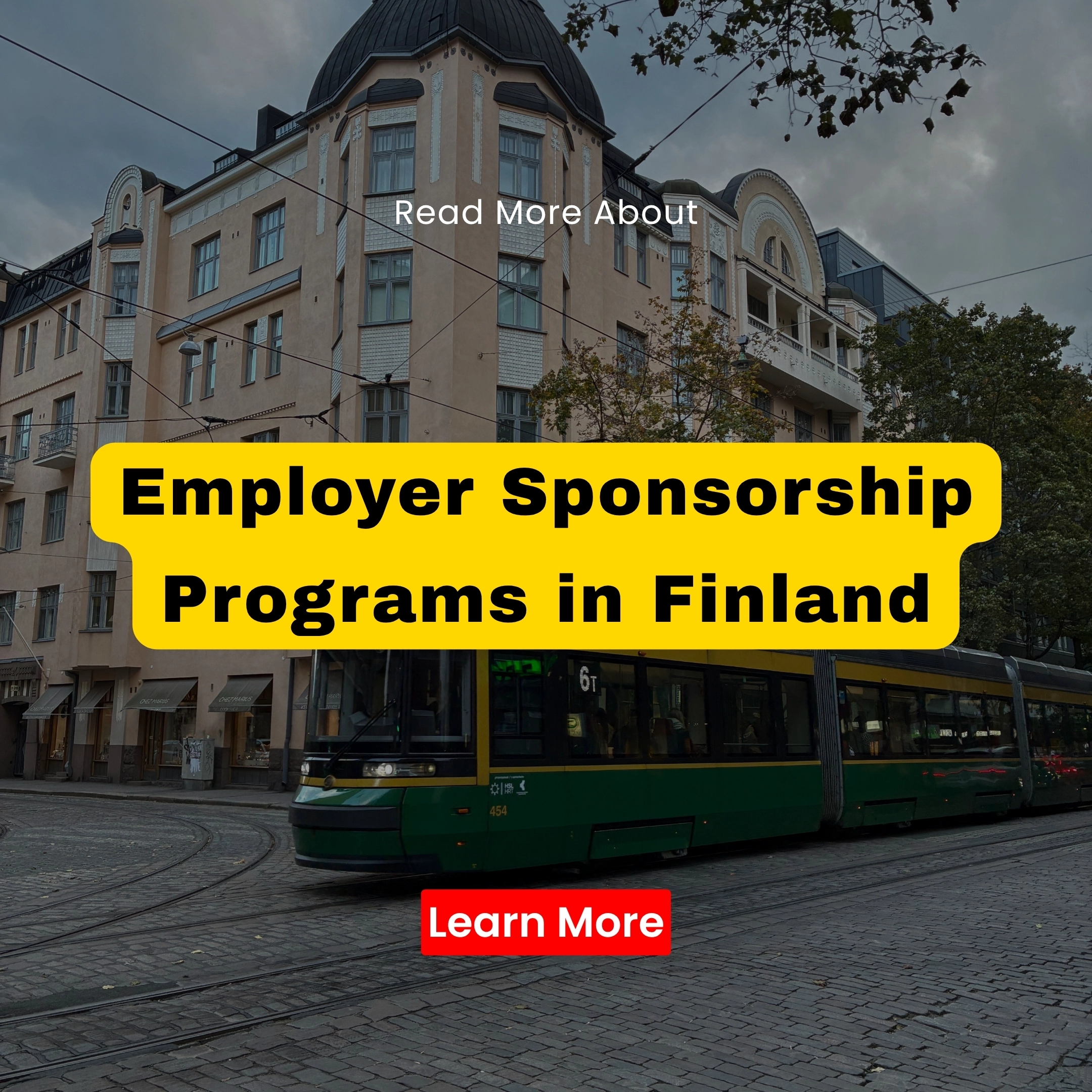 Information Window Facebook ad: Employer Sponsorship Programs In Finland