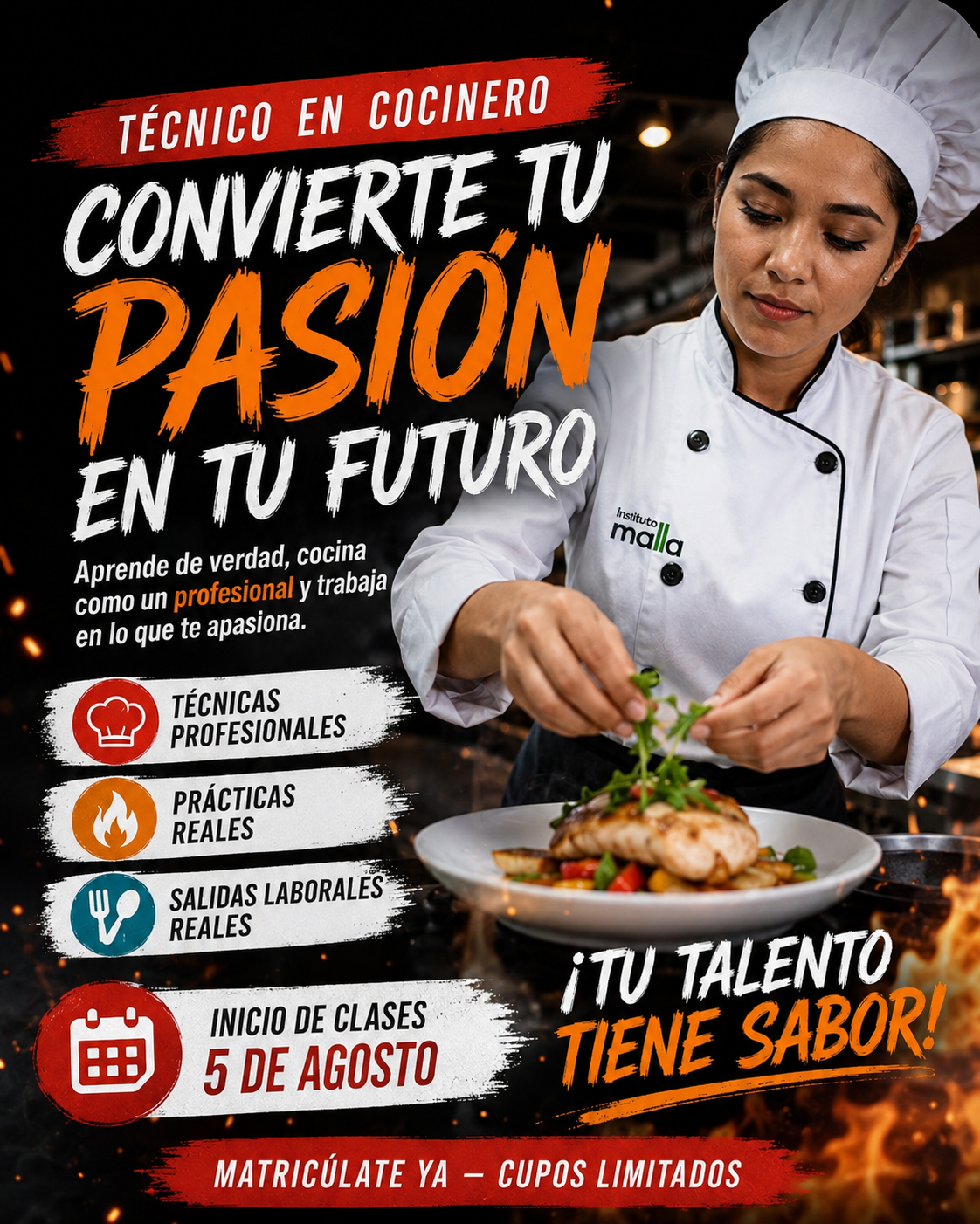 Instituto Malla Facebook ad: 10% dto. matrícula hasta el 1 agosto.