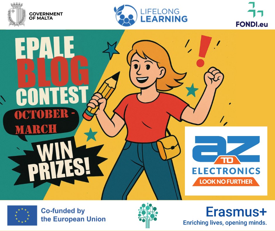 EPALE - Adult Learning in Malta Facebook ad: EPALE Malta Blog Contest 2025/2026 is ON!
