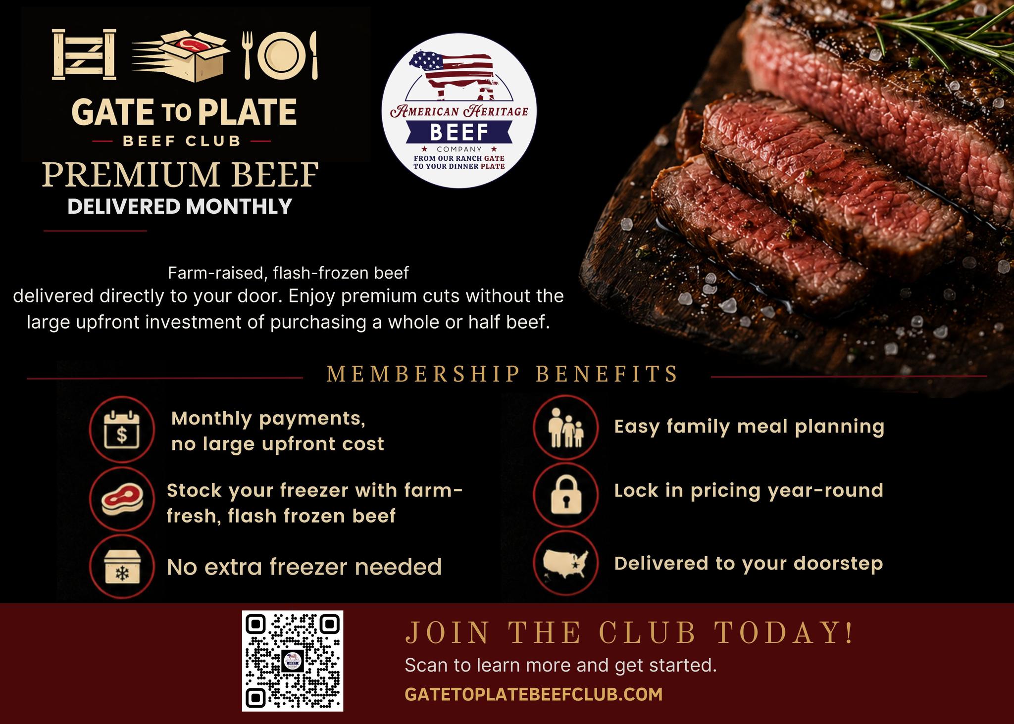 American Heritage Beef Company Facebook ad: Busy school nights just got easier.