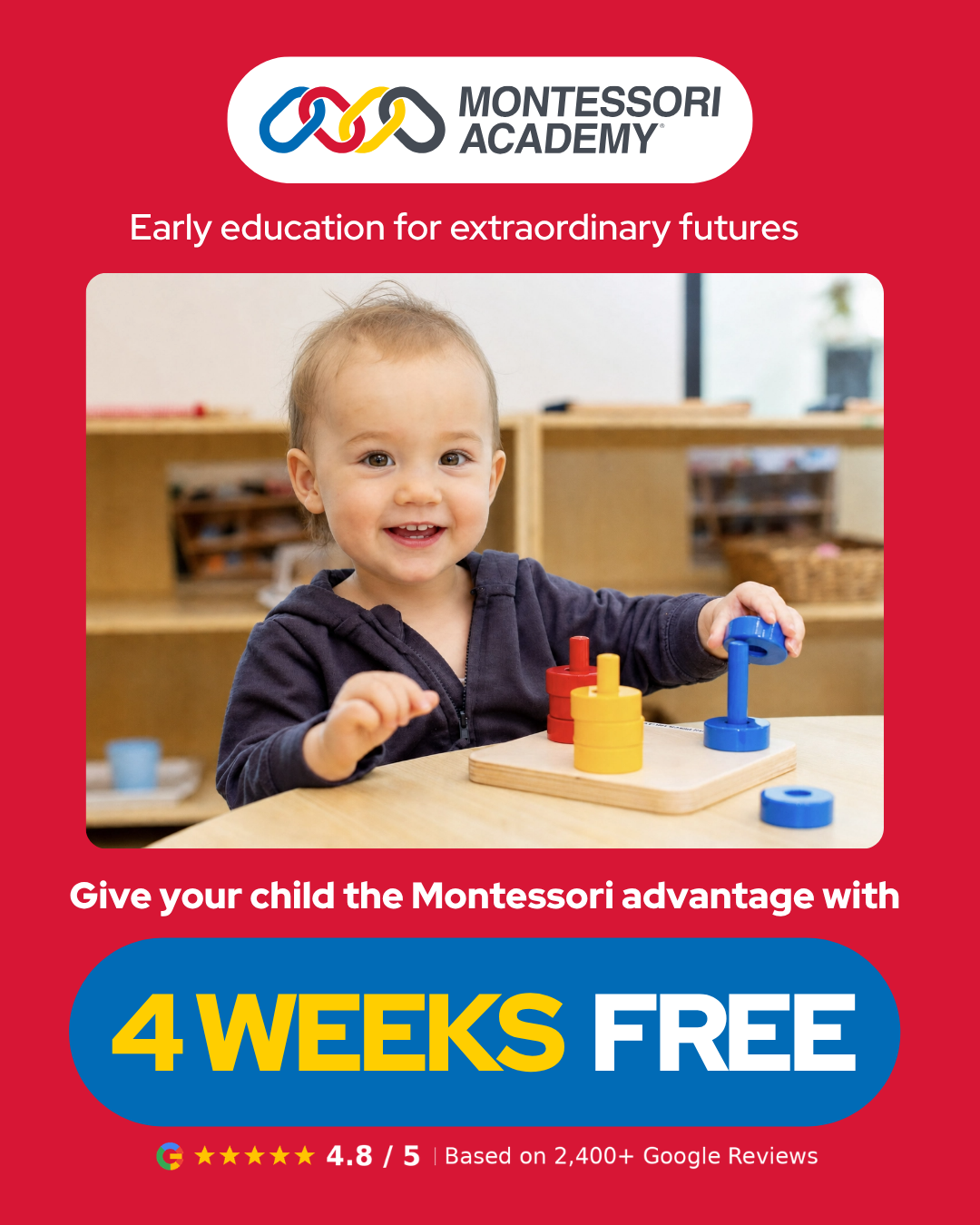 Montessori Academy Facebook ad
