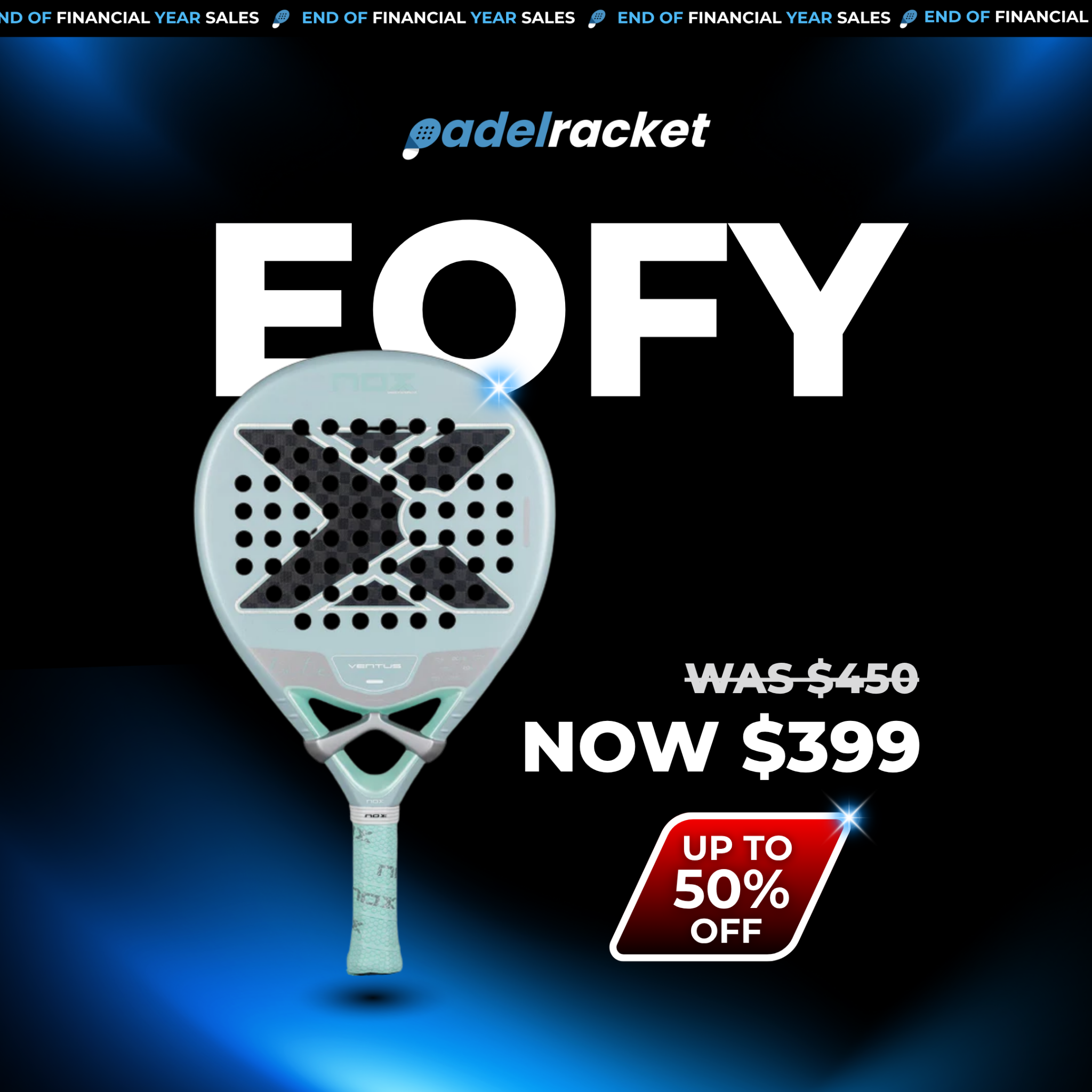 Padel Racket Facebook ad