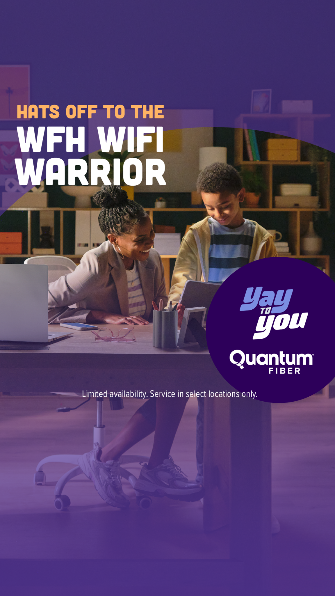 Quantum Fiber Facebook ad from Jan 12, 2026