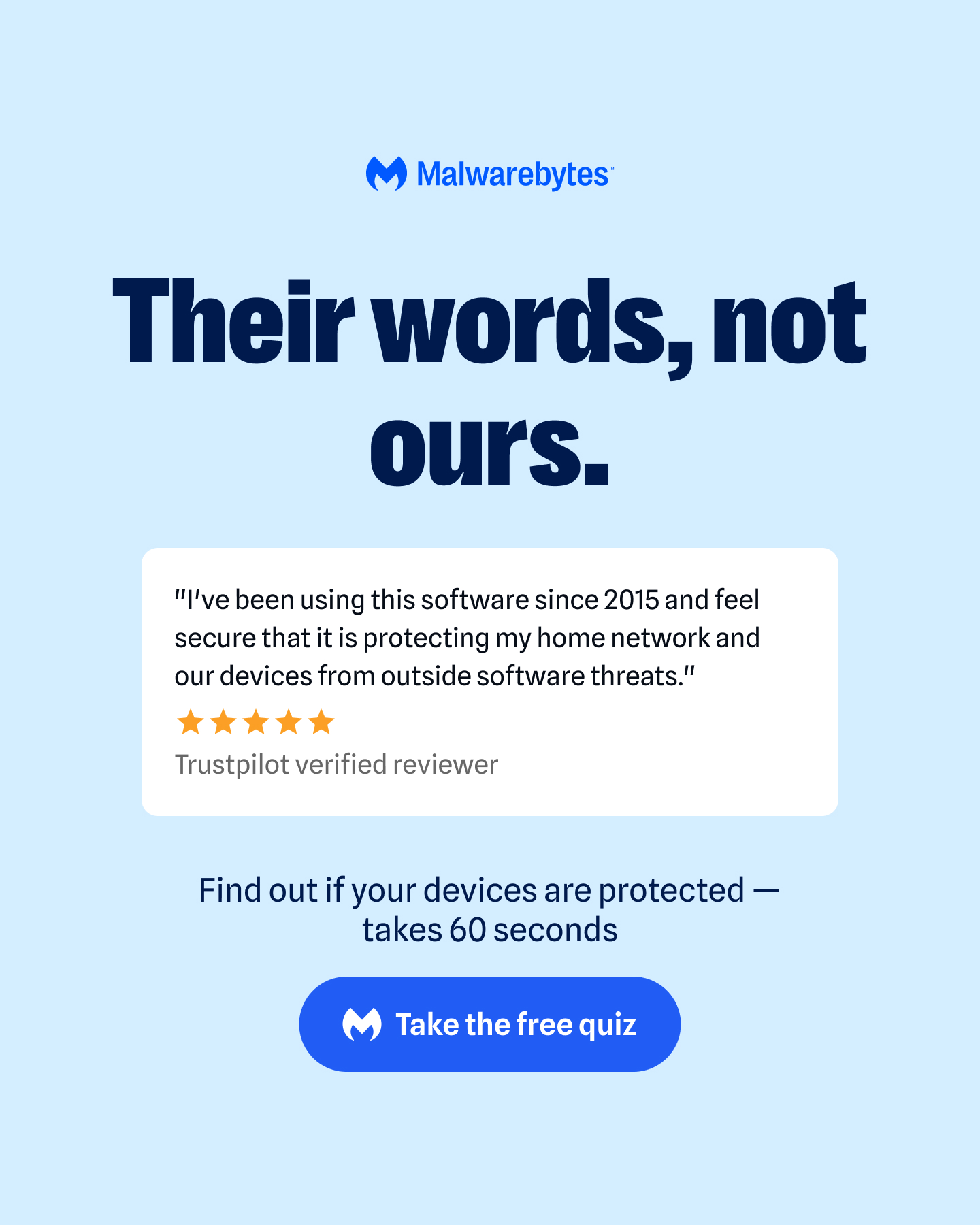 Malwarebytes Facebook ad