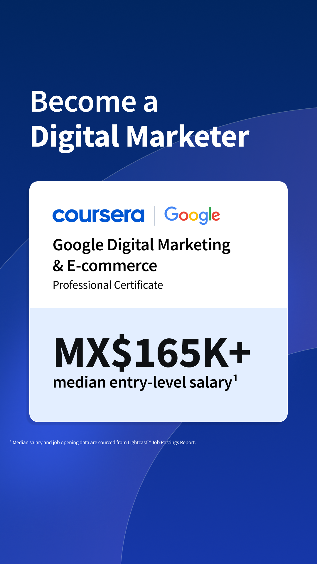 Coursera Facebook ad