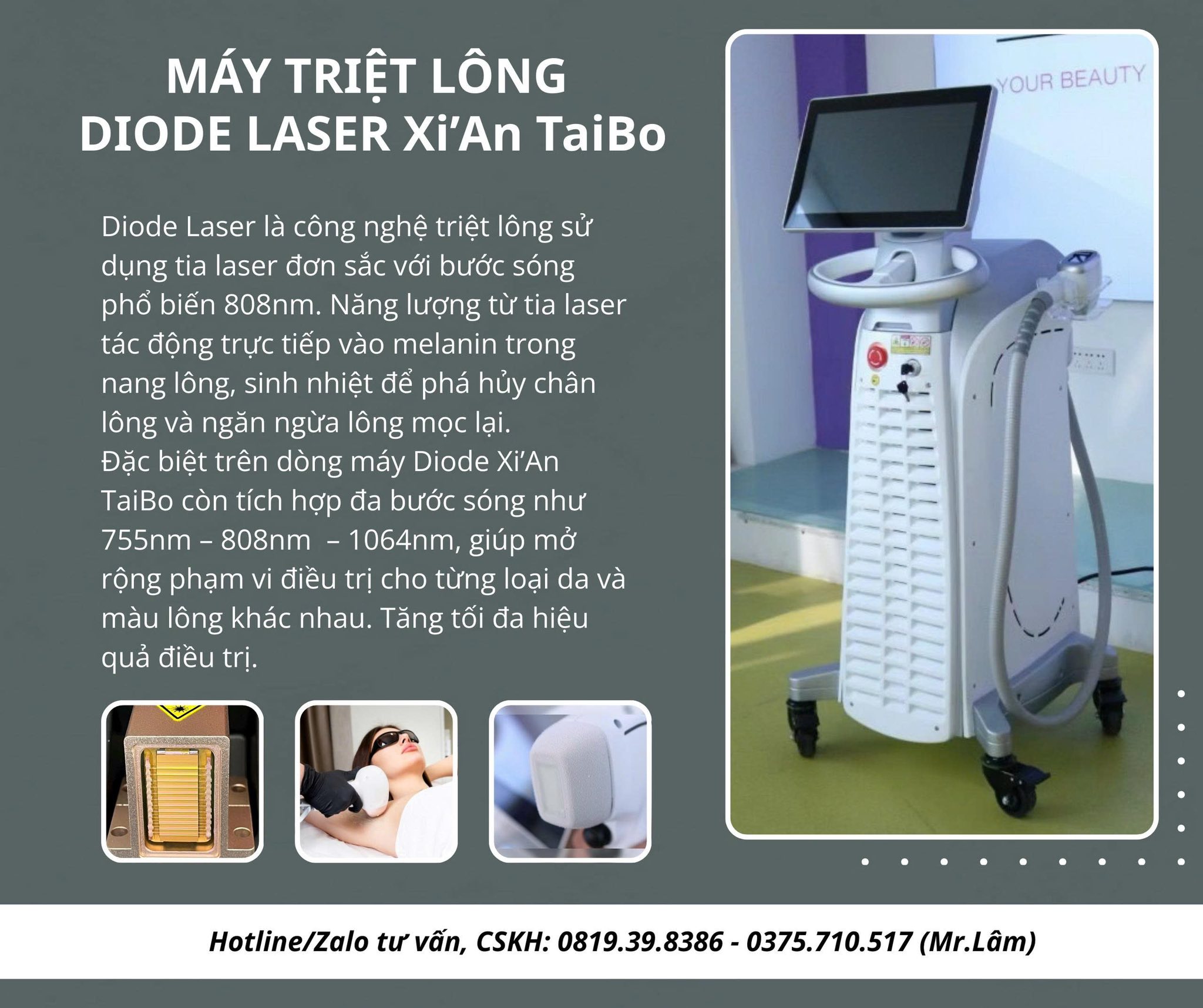 Thiết Bị Spa Trung Lâm Facebook ad: Cập nhật các mẫu máy Triệt Lông cao…
