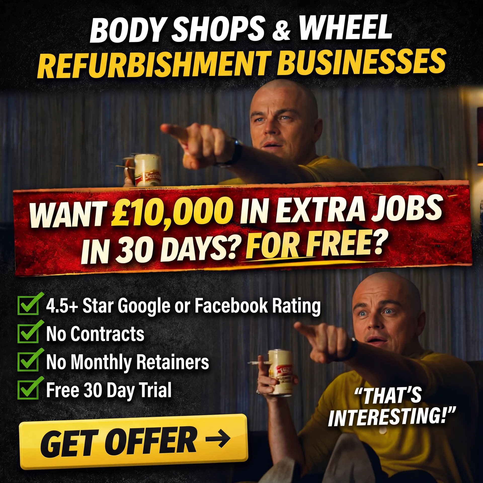Auto Repair Sales Accelerator Facebook ad: Own a Bodywork Repair Business?