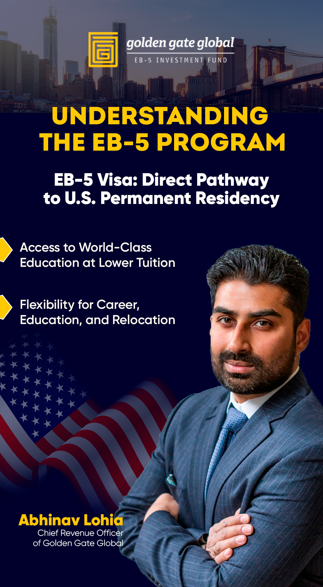 EB-5 Regional Center: Golden Gate Global Facebook ad