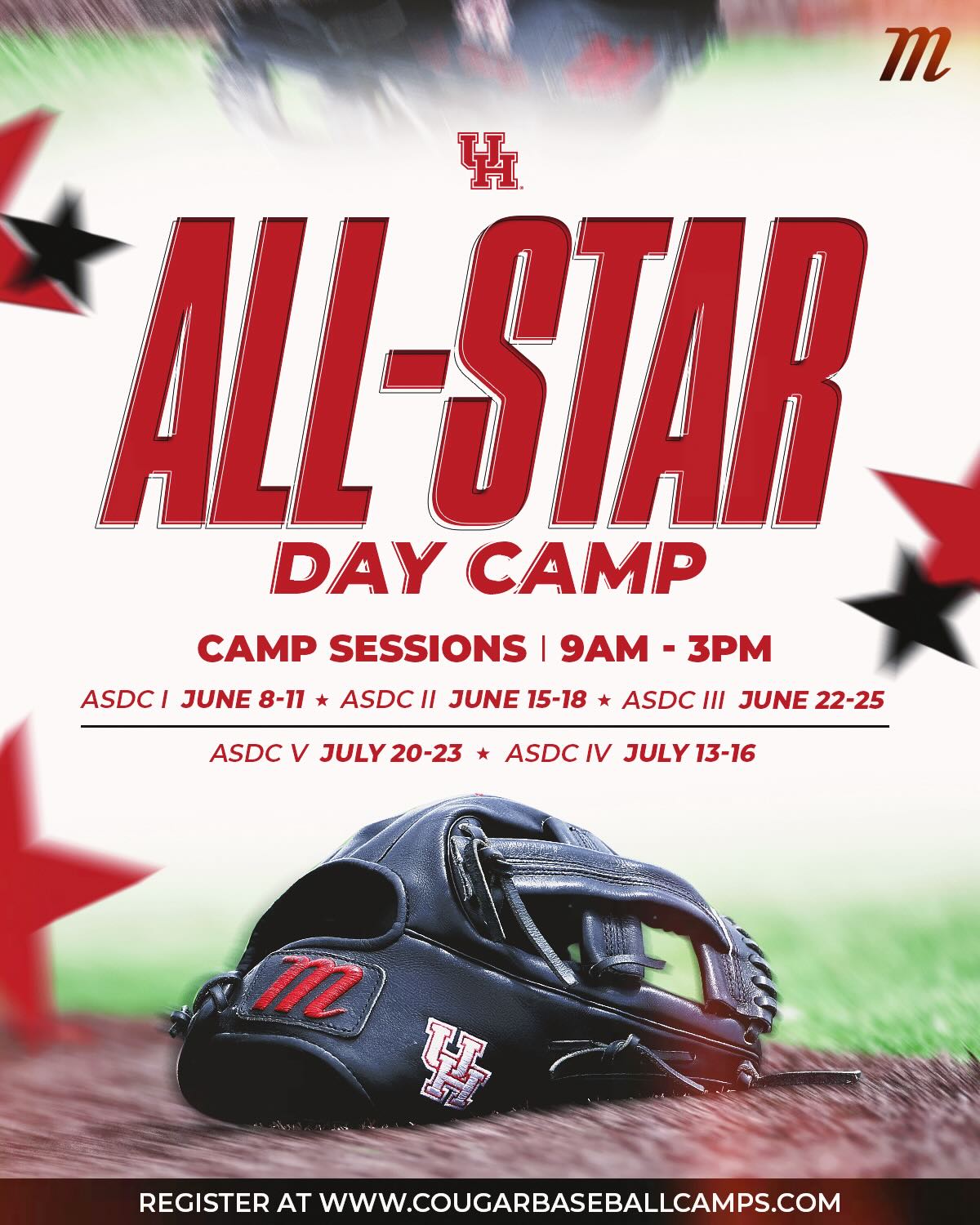 Houston Cougar Baseball Camps Facebook ad: Don't miss out!