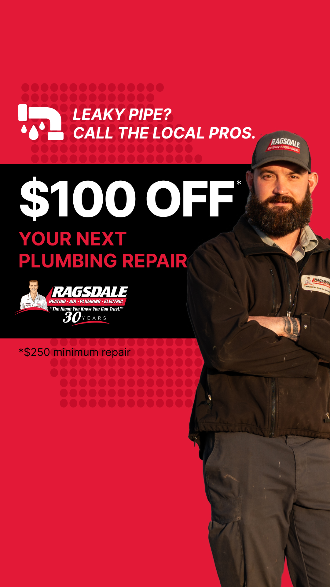 Ragsdale Heating, Air, Plumbing & Electrical Facebook ad