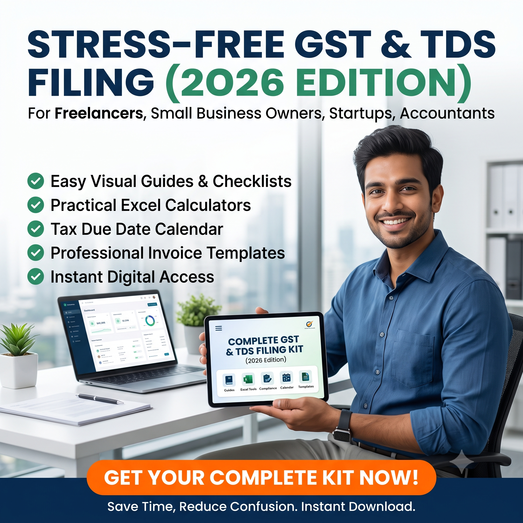 Swarn Facebook ad: Complete GST & TDS Filing Kit | ₹199
