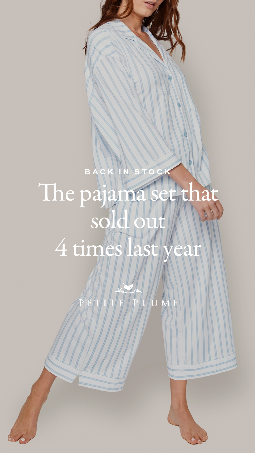 Petite Plume: Luxury Sleepwear Facebook ad