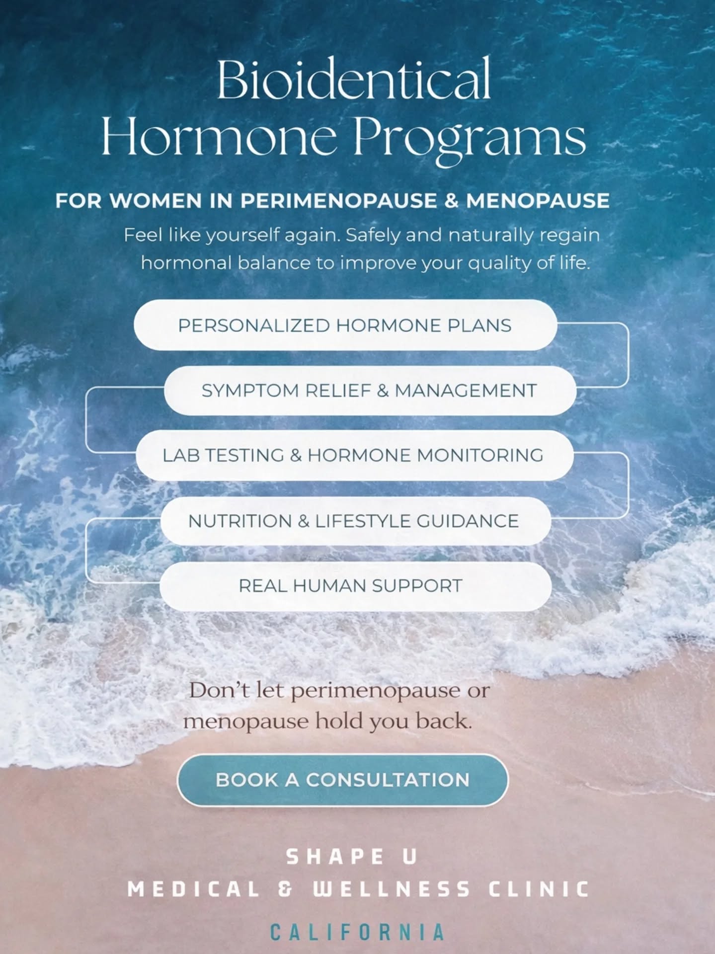 Shape U Medical and Wellness Clinic Facebook ad: BHRT Intro Call - Shape U Medical & Wellness Clinic