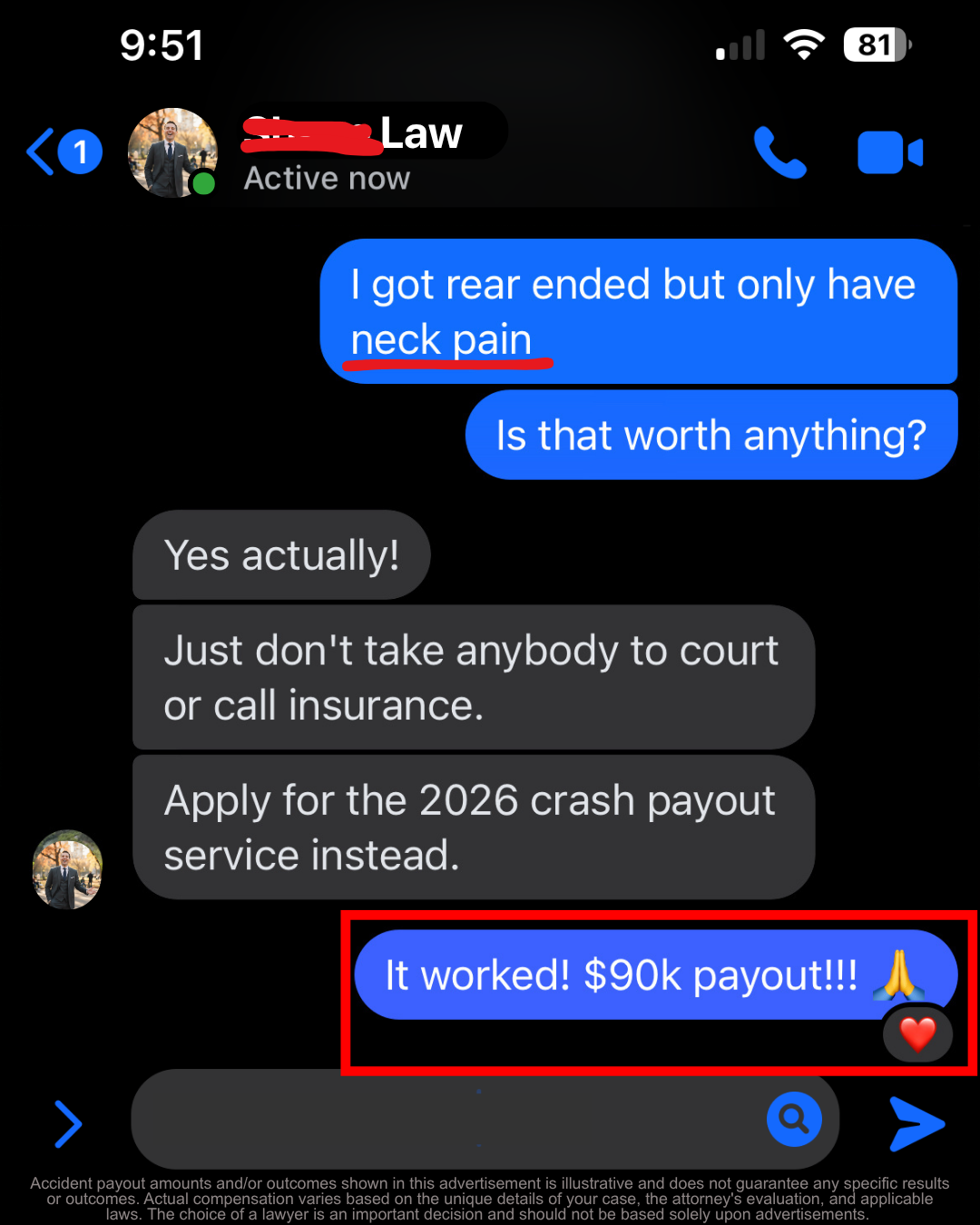Accident Connect Facebook ad
