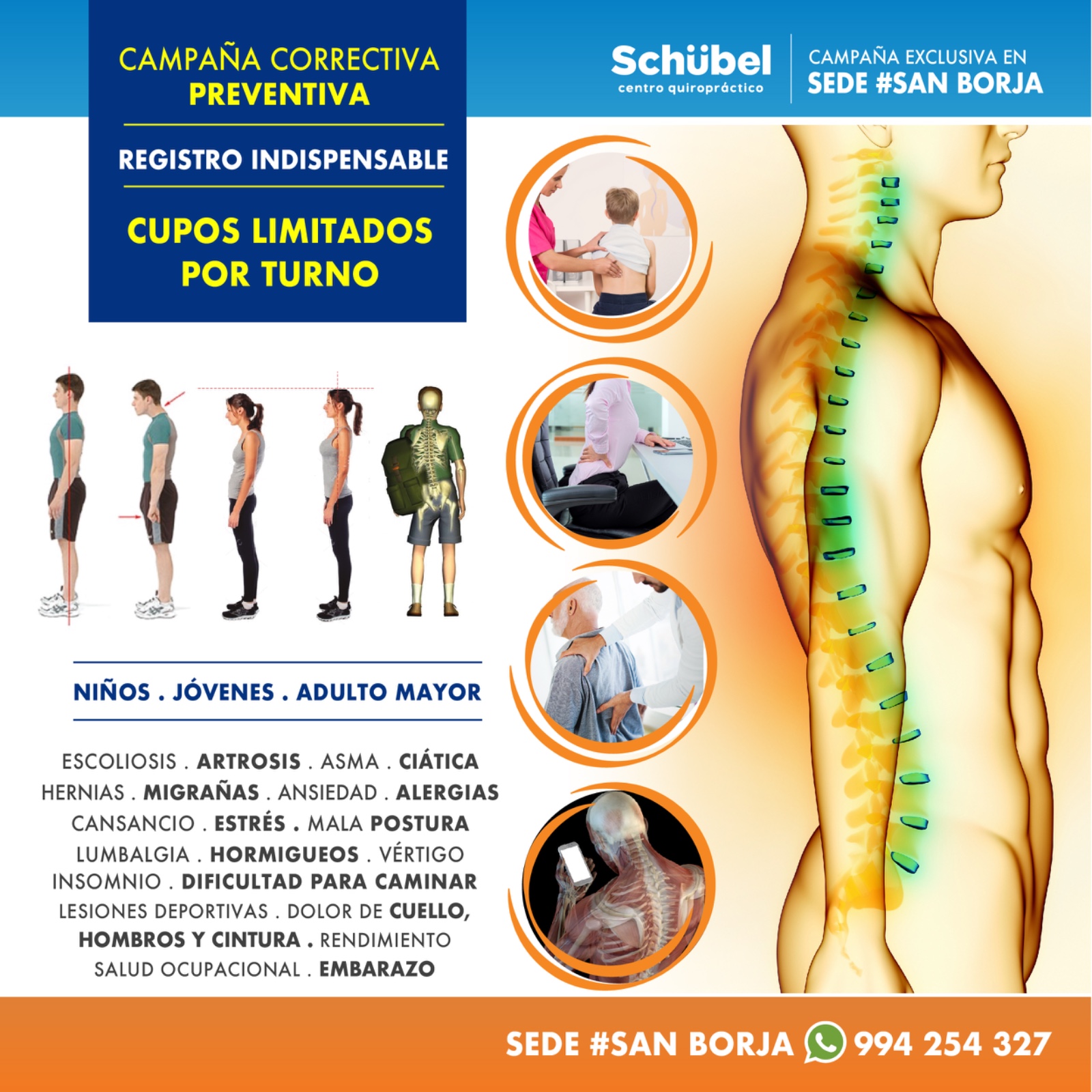 Schübel Centro Quiropráctico Facebook ad