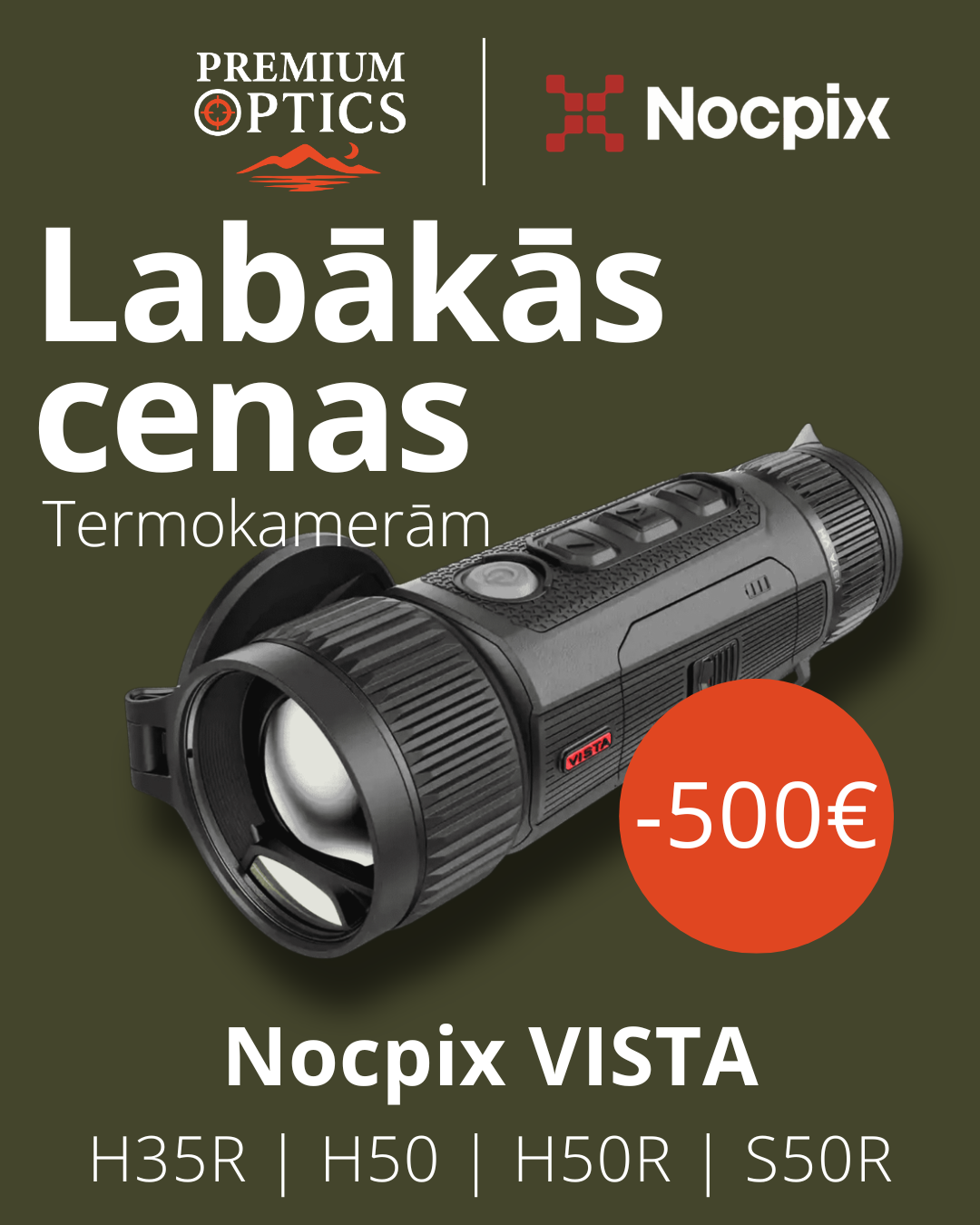 PremiumOptics Facebook ad: Iegādājies termokameras daudz izdevīgāk!