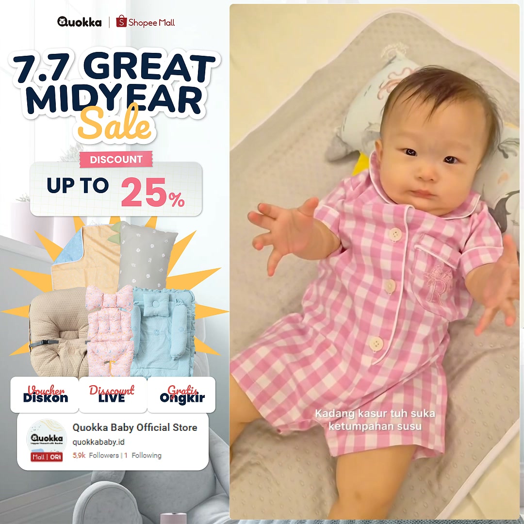 Quokka Baby Indonesia Facebook ad: Quokka Luxury Baby Sofa Diskon Hingga 25%