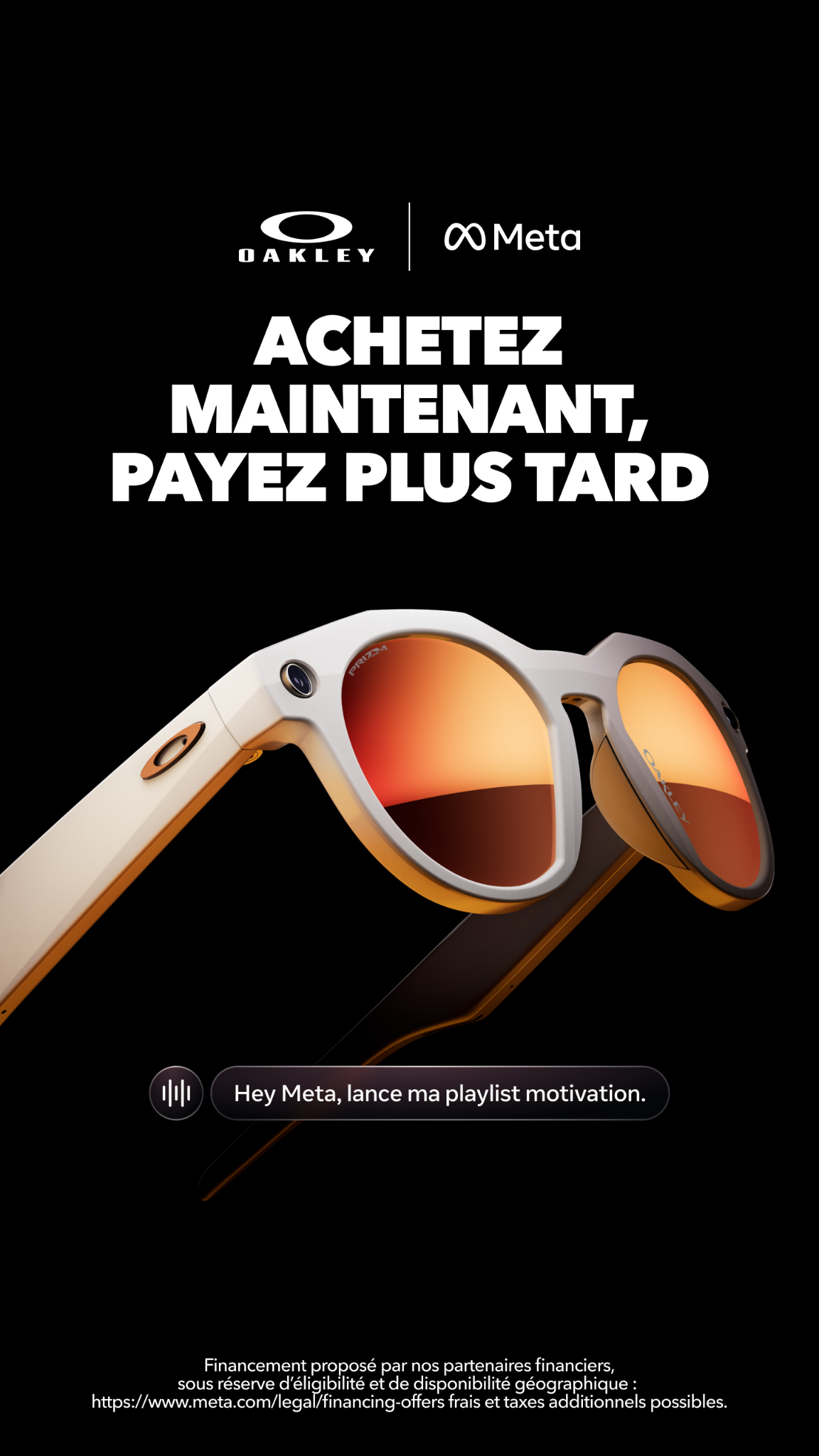 Oakley Meta Facebook ad