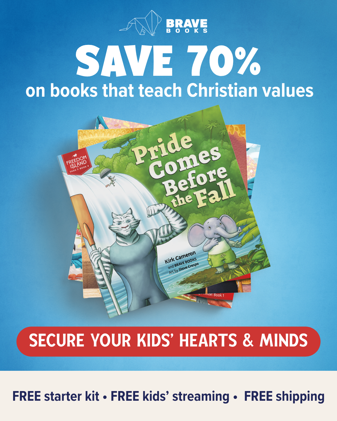 BRAVE Books Facebook ad