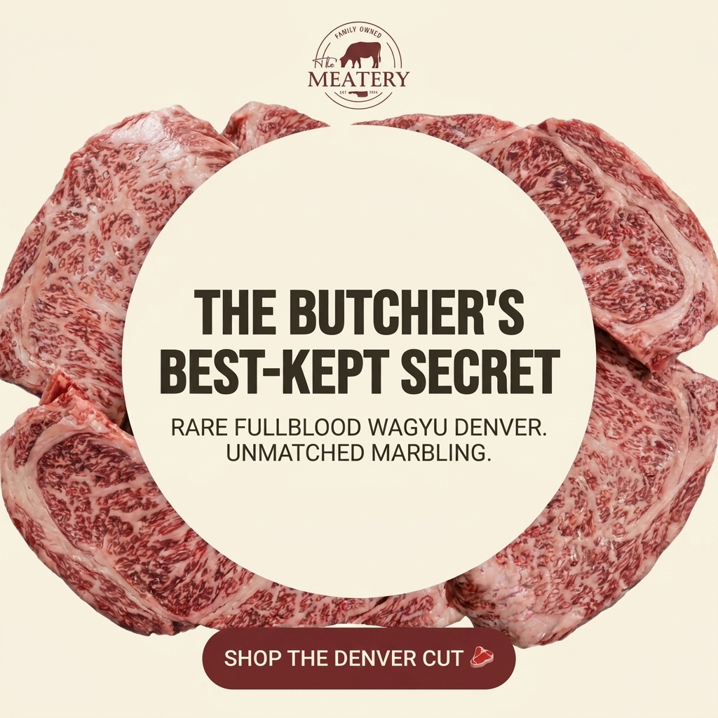 The Meatery Facebook ad: Australian Wagyu Denver Steak
