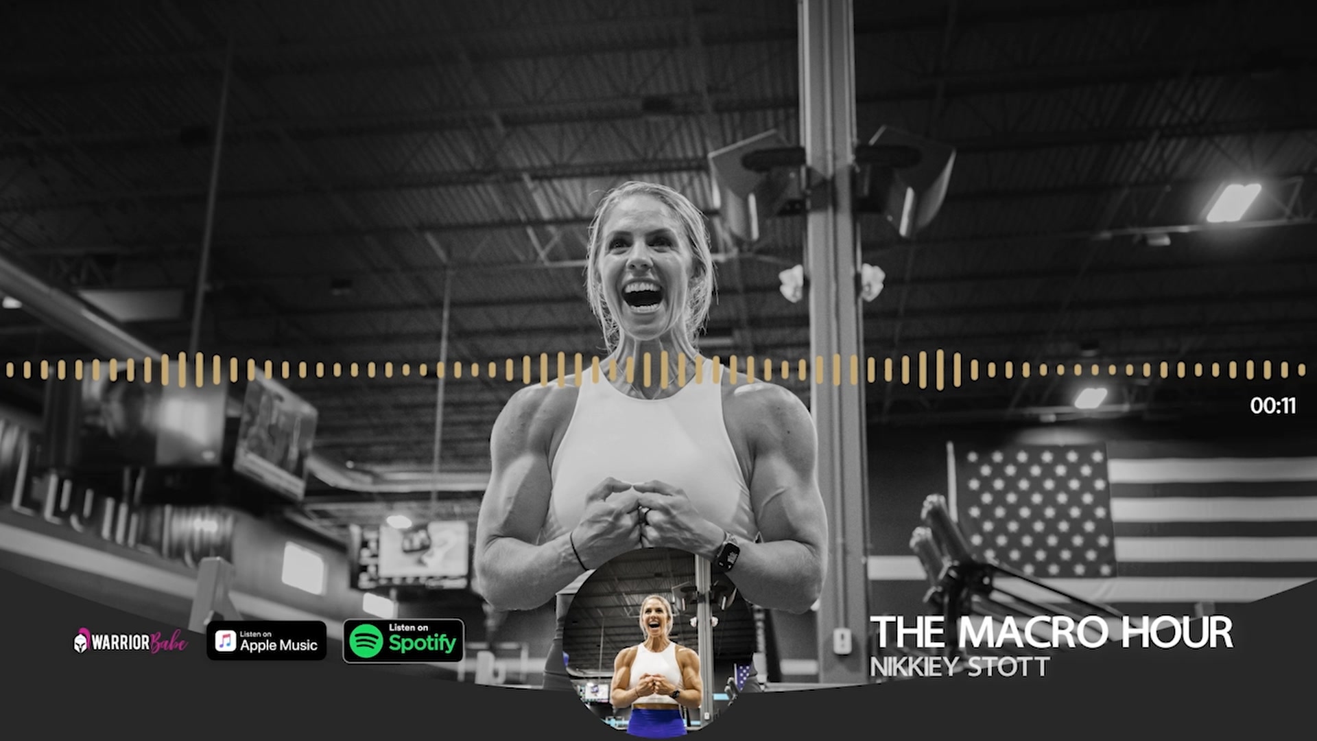 WarriorBabe Facebook ad: In this powerhouse episode of The Macro Hour…