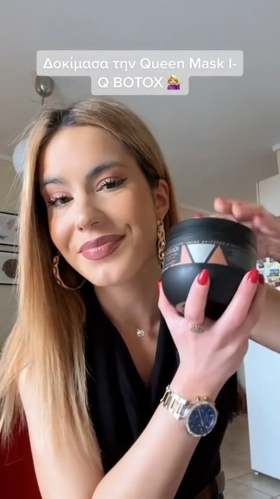 KYANA Professional Hair Products Facebook ad: H @katerina_agalia δοκίμασε την Best Seller Queen Botox…
