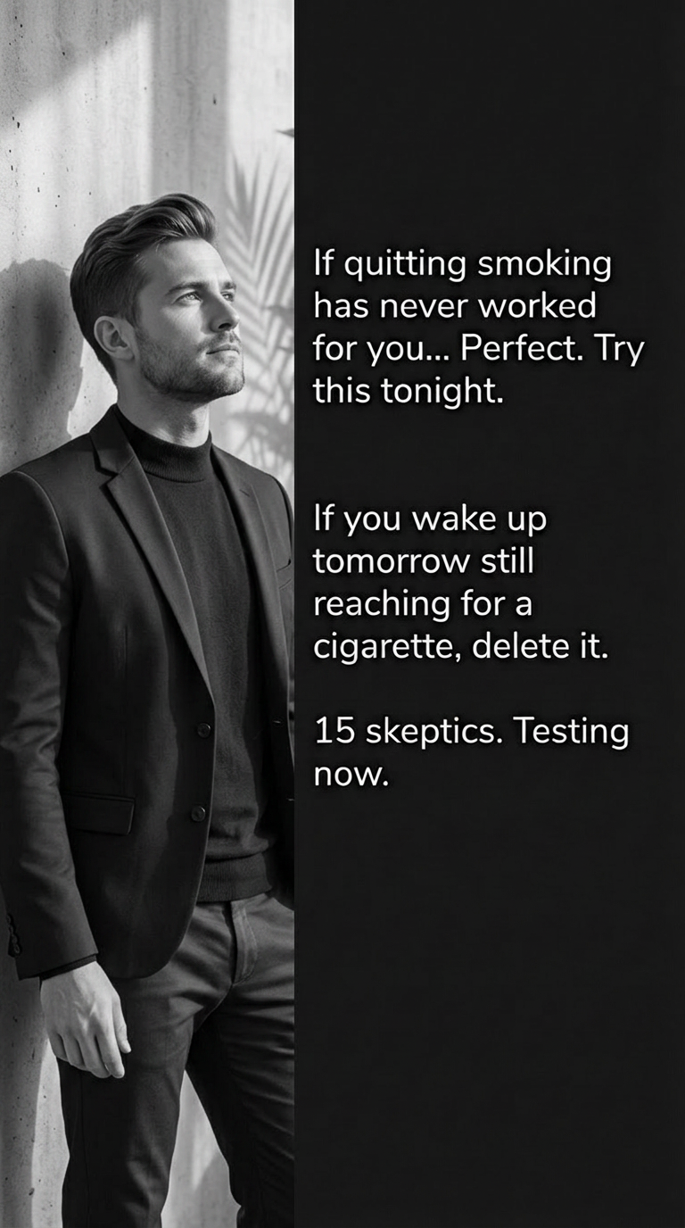 Hypnosis to Stop Smoking Facebook ad