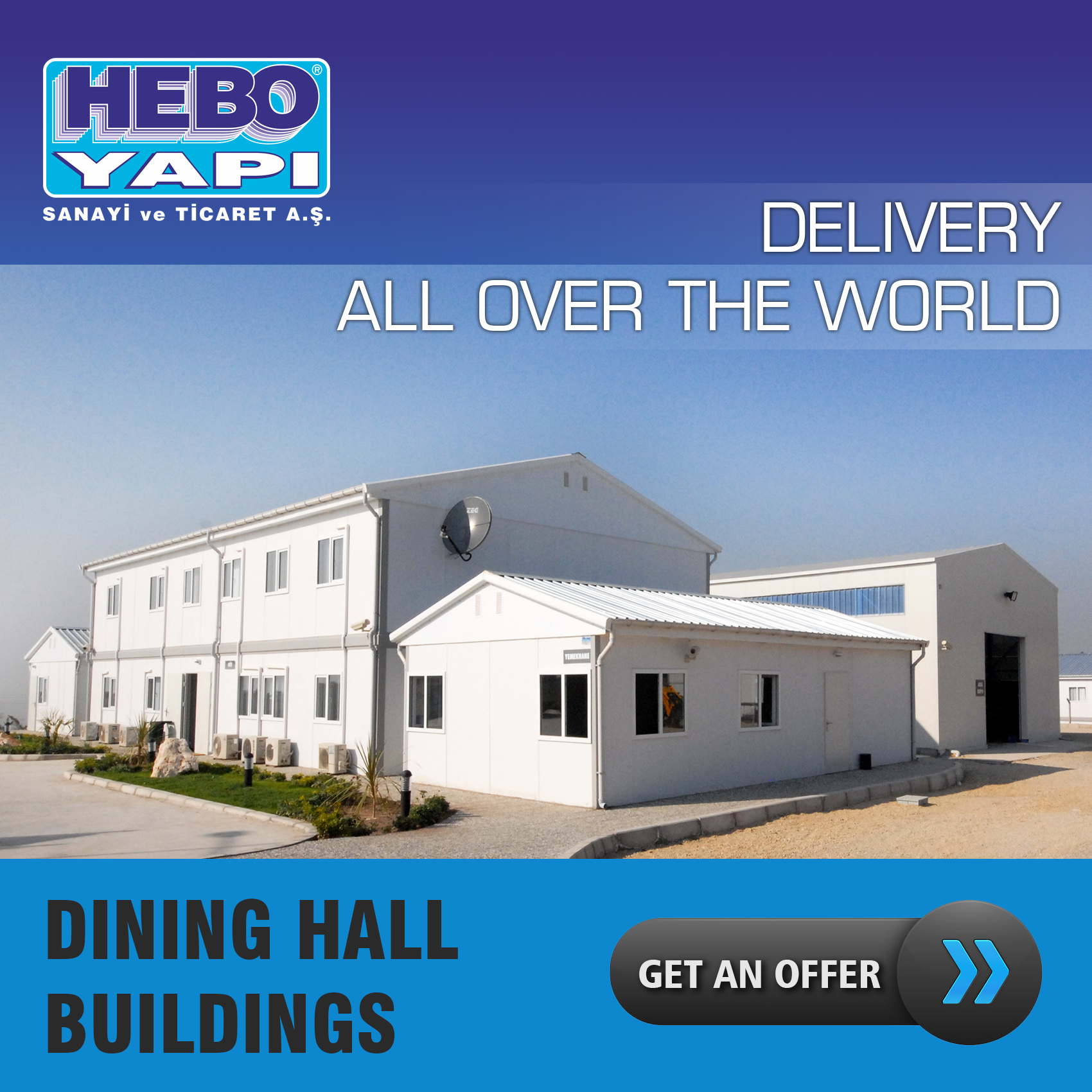 Hebo Yapı Facebook ad: Build Smarter, Live Better, Work Anywhere, With Hebo…