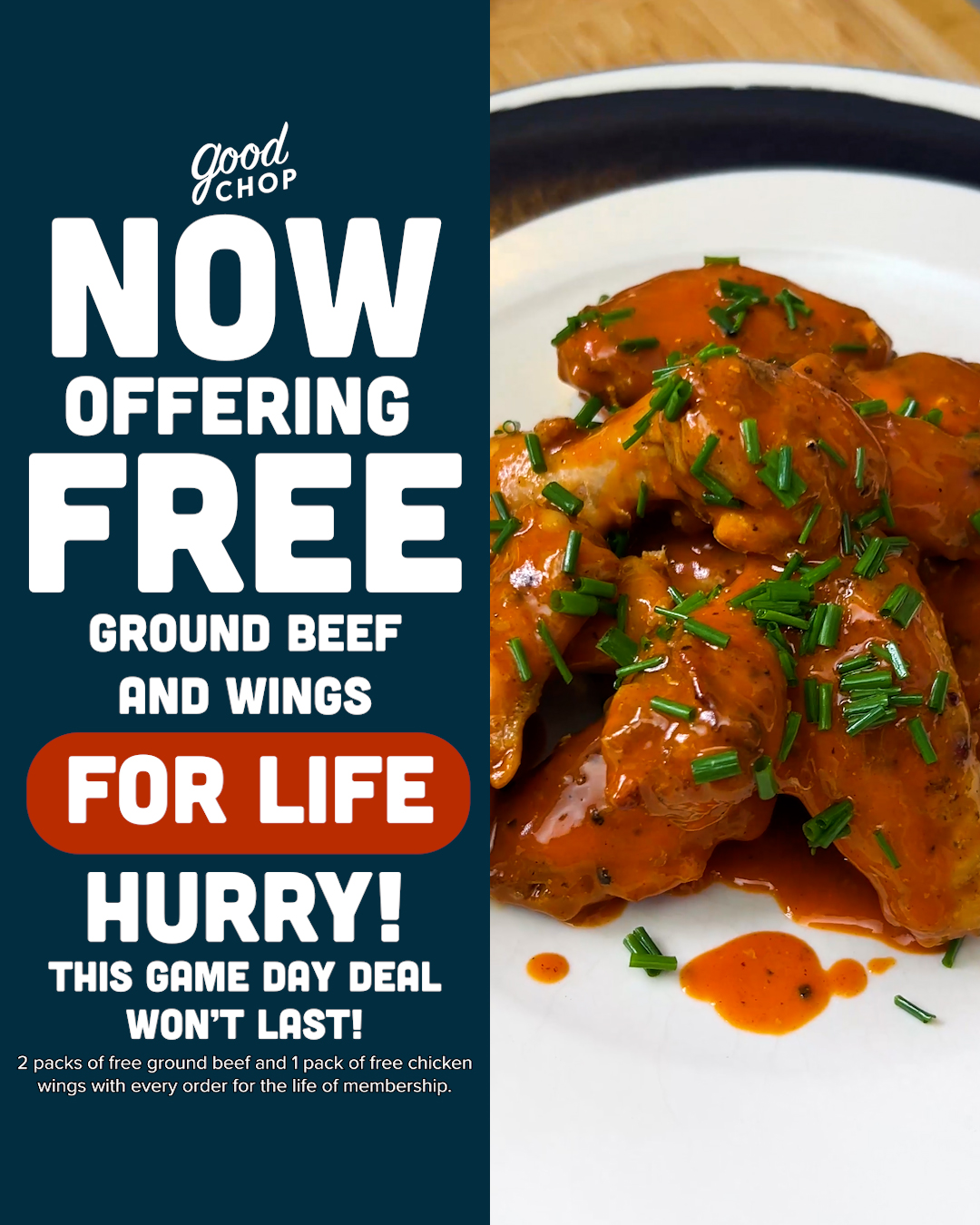 GoodChop Facebook ad