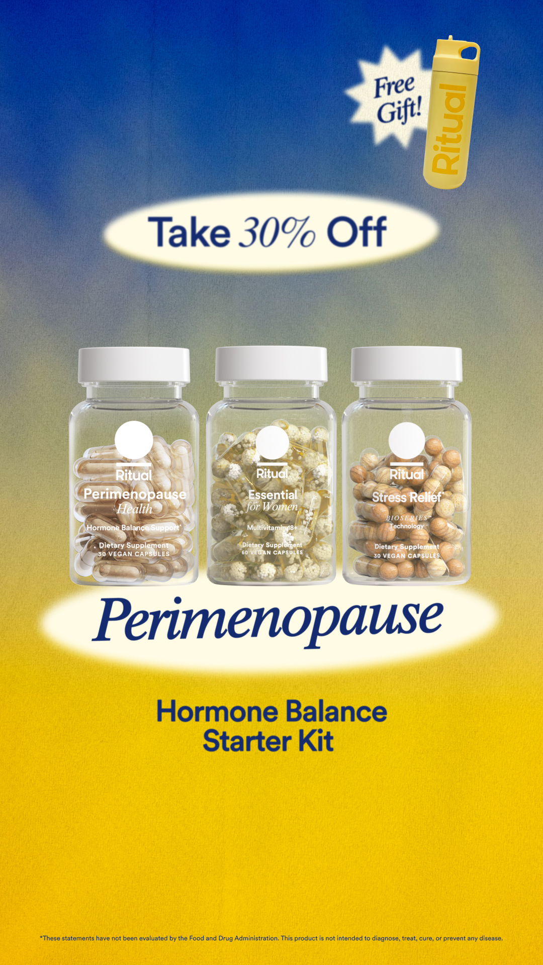 Ritual Facebook ad: Hormone-Free Perimenopause Support*