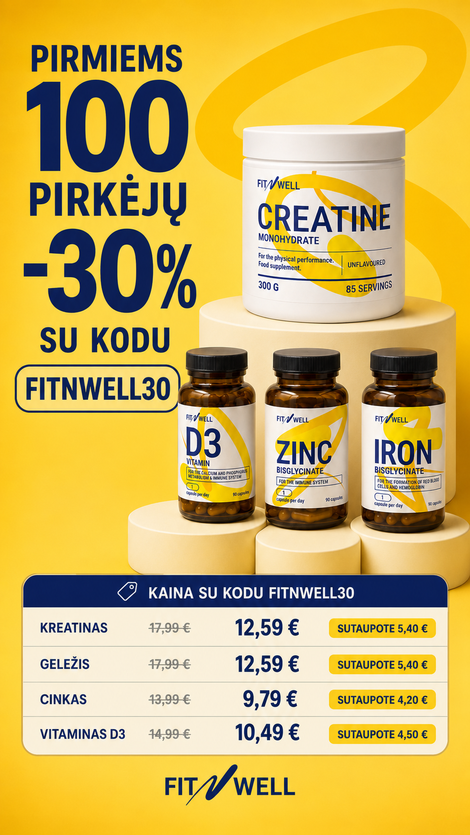 Fitnfood Lietuva Facebook ad from Jun 29, 2026