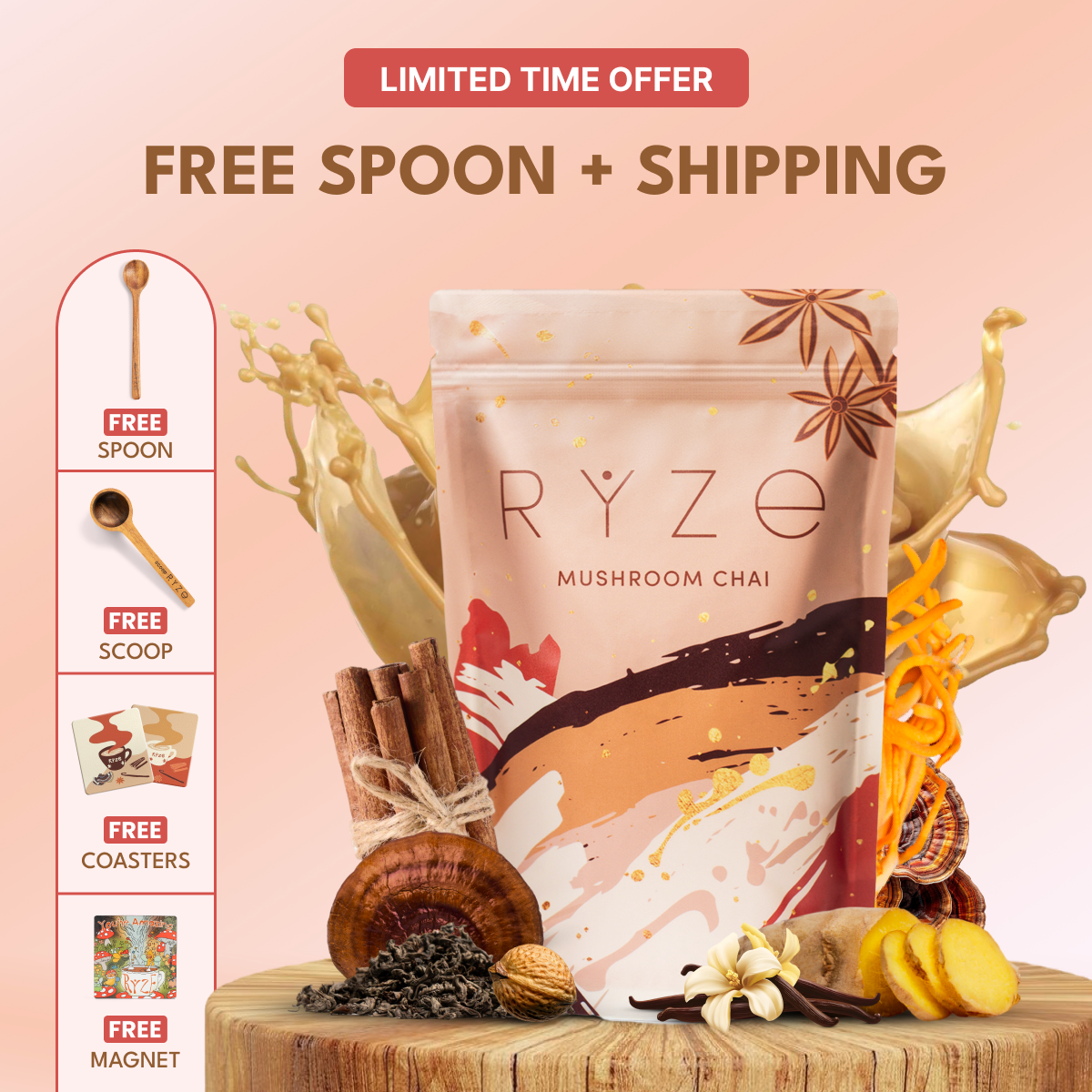 RYZE Superfoods Facebook ad