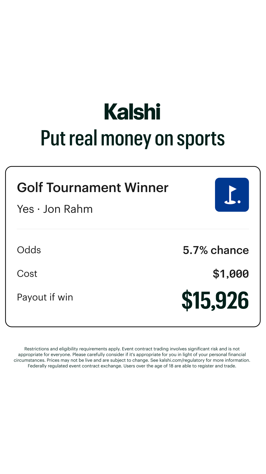 Kalshi - Trade the Headlines Facebook ad