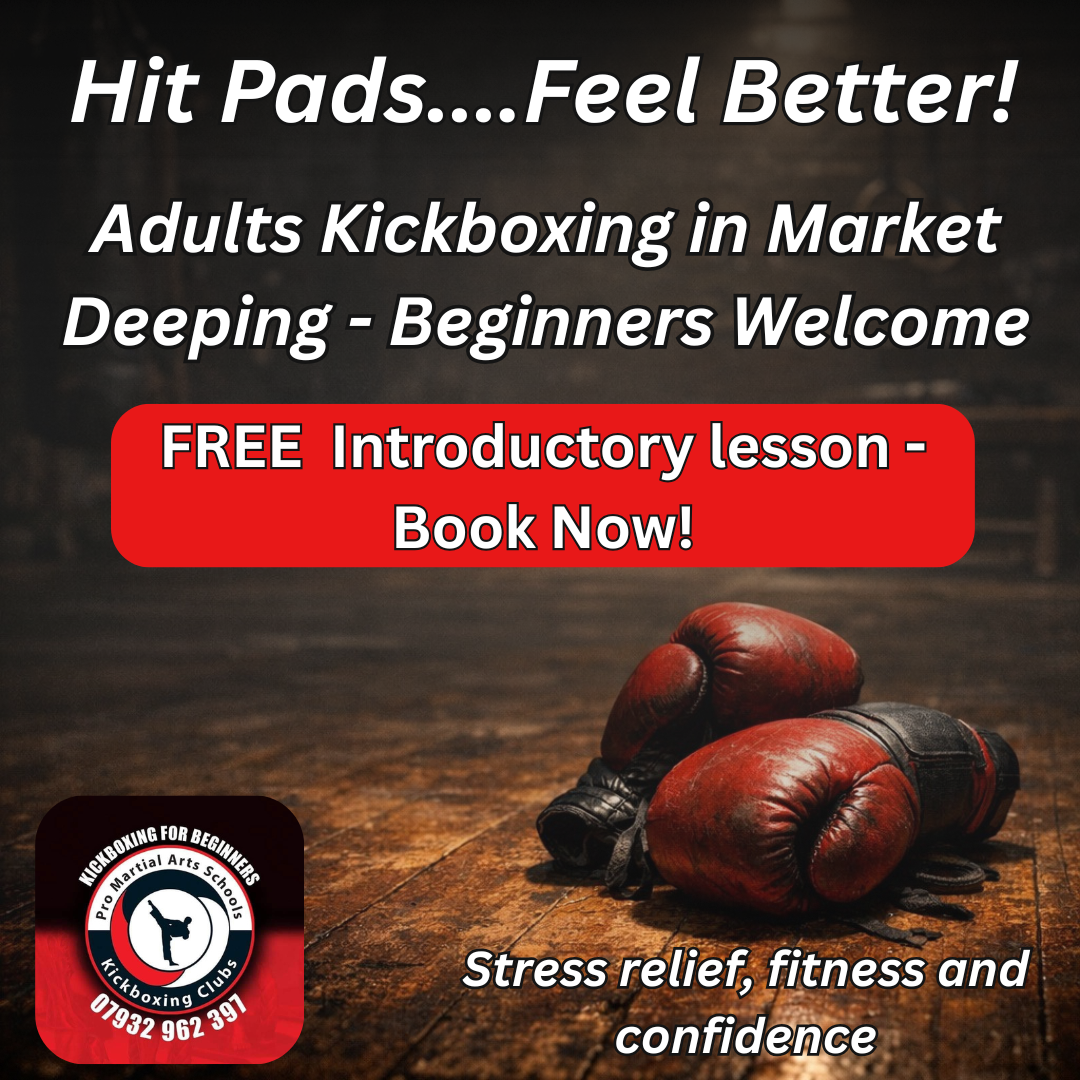 Pro Martial Arts Schools Market Deeping Facebook ad: FREE 1st Lesson, Discounted Uniform & Licence Pack