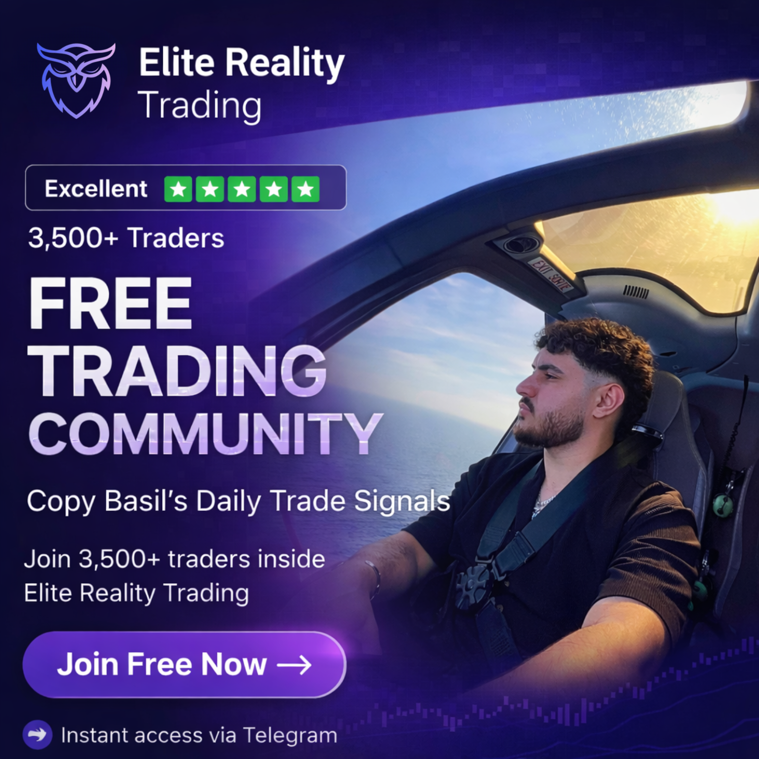 Elite Reality Trading Facebook ad: Get Free Access Today