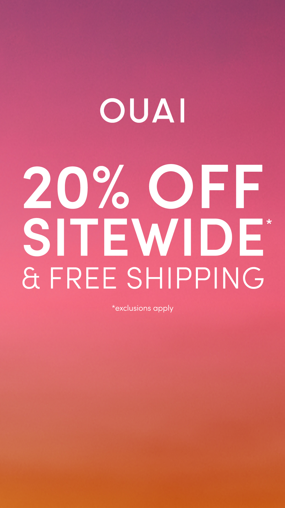 OUAI Facebook ad