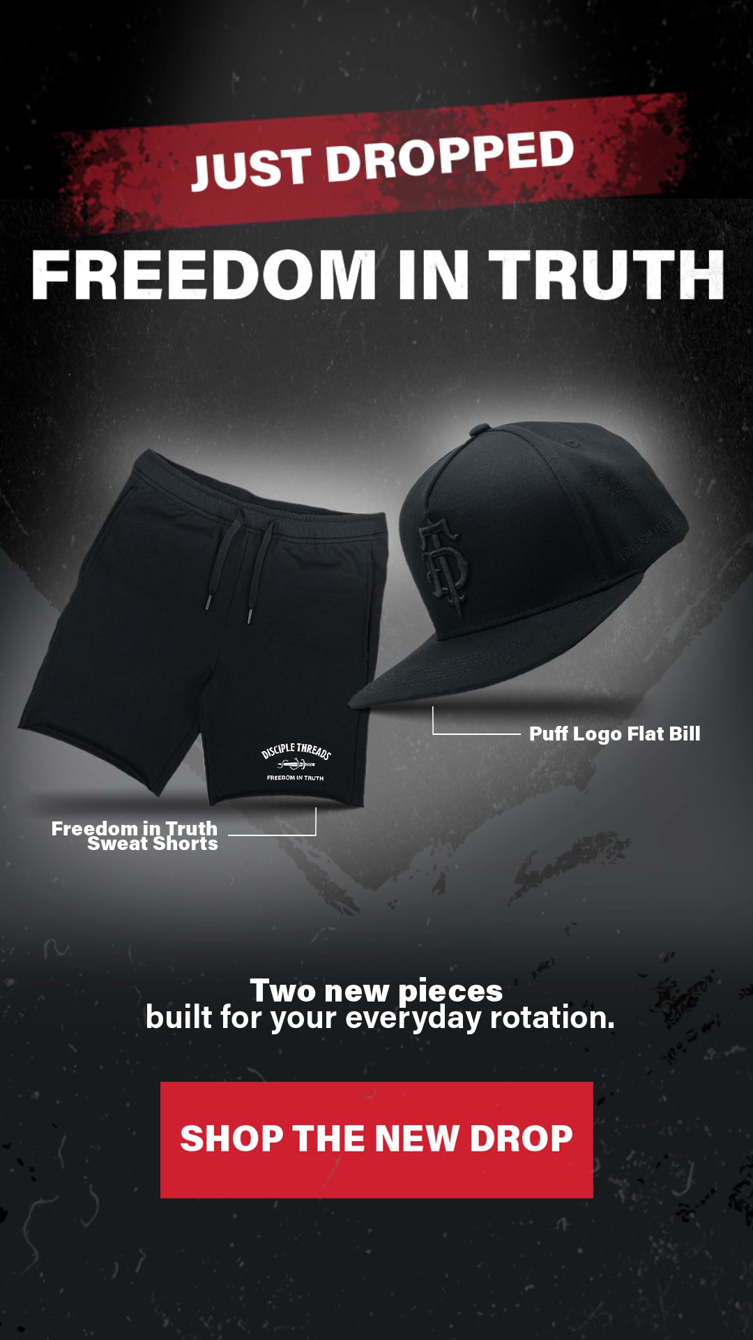 Disciple Threads Facebook ad: Two New Ways To Wear Freedom In Truth