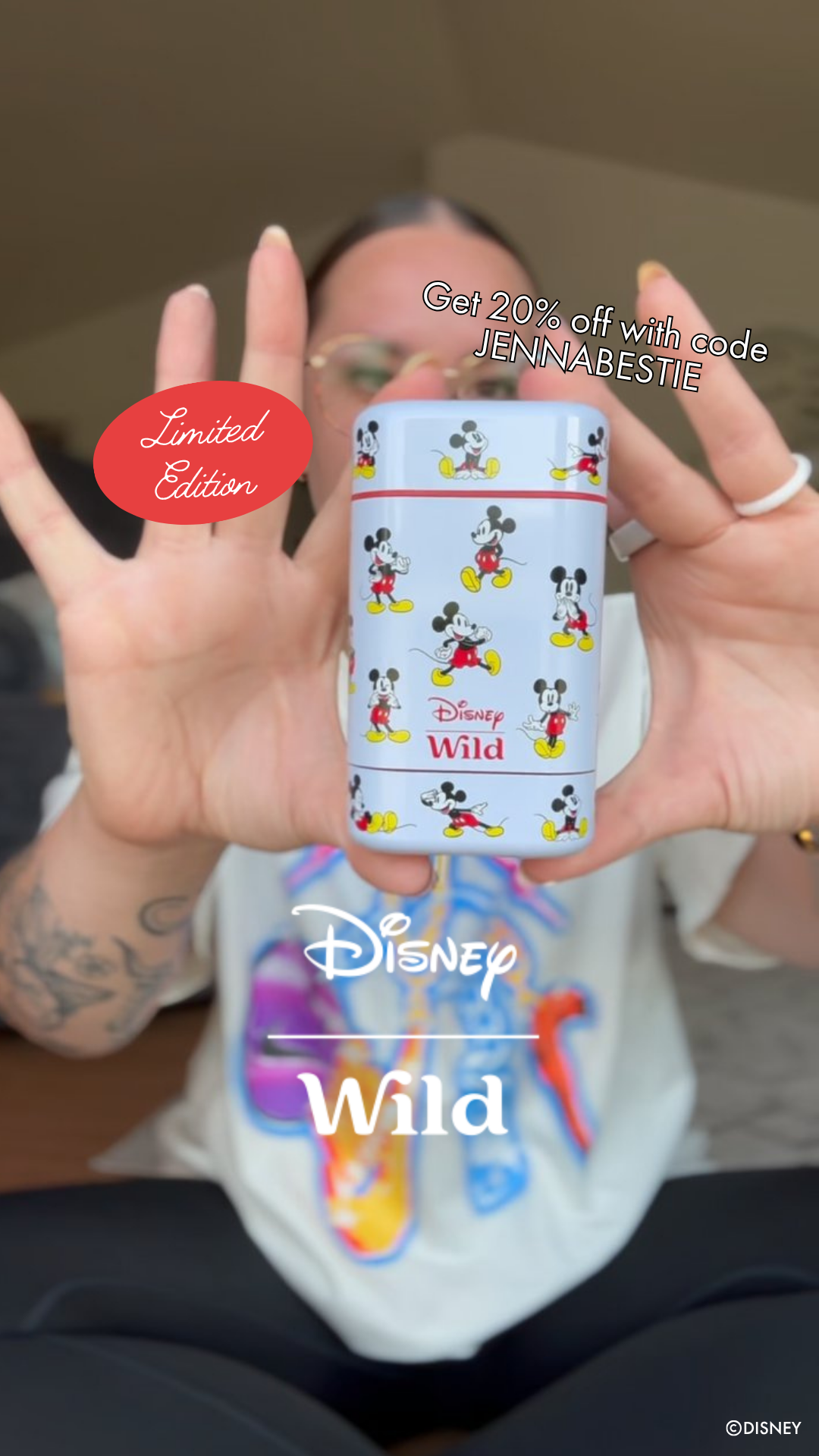 Wild Facebook ad: Get 20% off with code JENNABESTIE